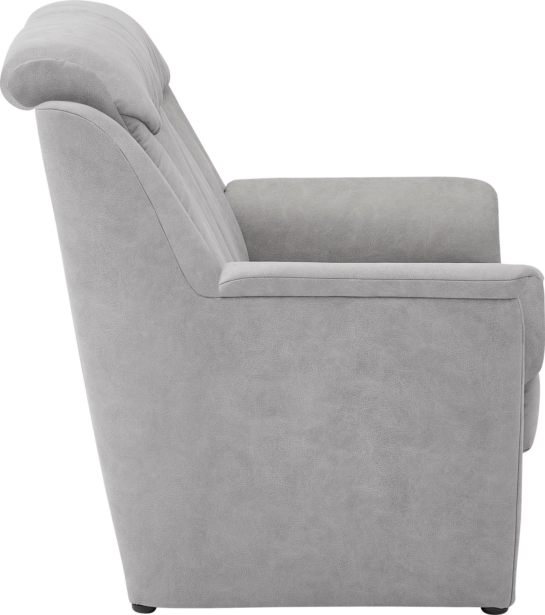 VILLA BECK Polstergarnitur »Lugano«, (Set, 3 tlg.), Kopfteilverstellung, in Sitzhöhe 46 cm, 3-Sitzer und 2x Sessel