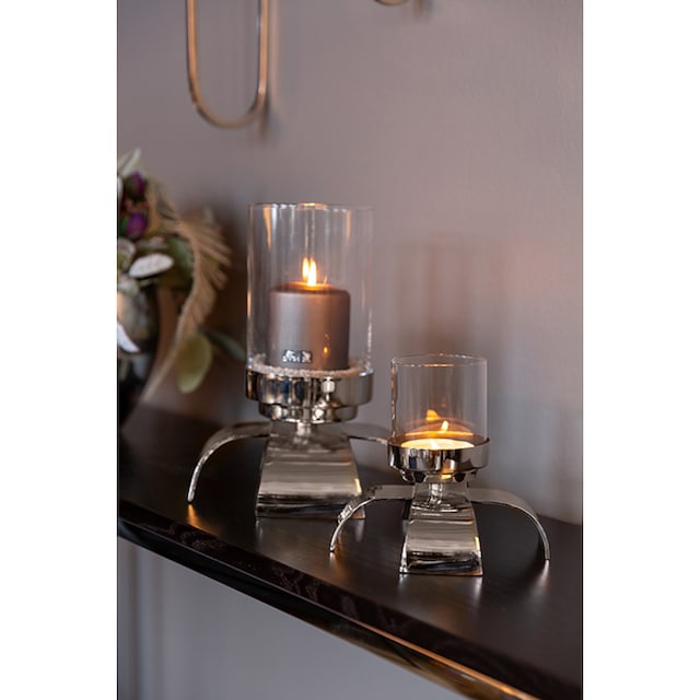 Fink Kerzenleuchter »AARON«, aus Metall, inklusive Glaseinsatz, für  Stumpenkerzen, Höhe 29 cm kaufen online bei OTTO