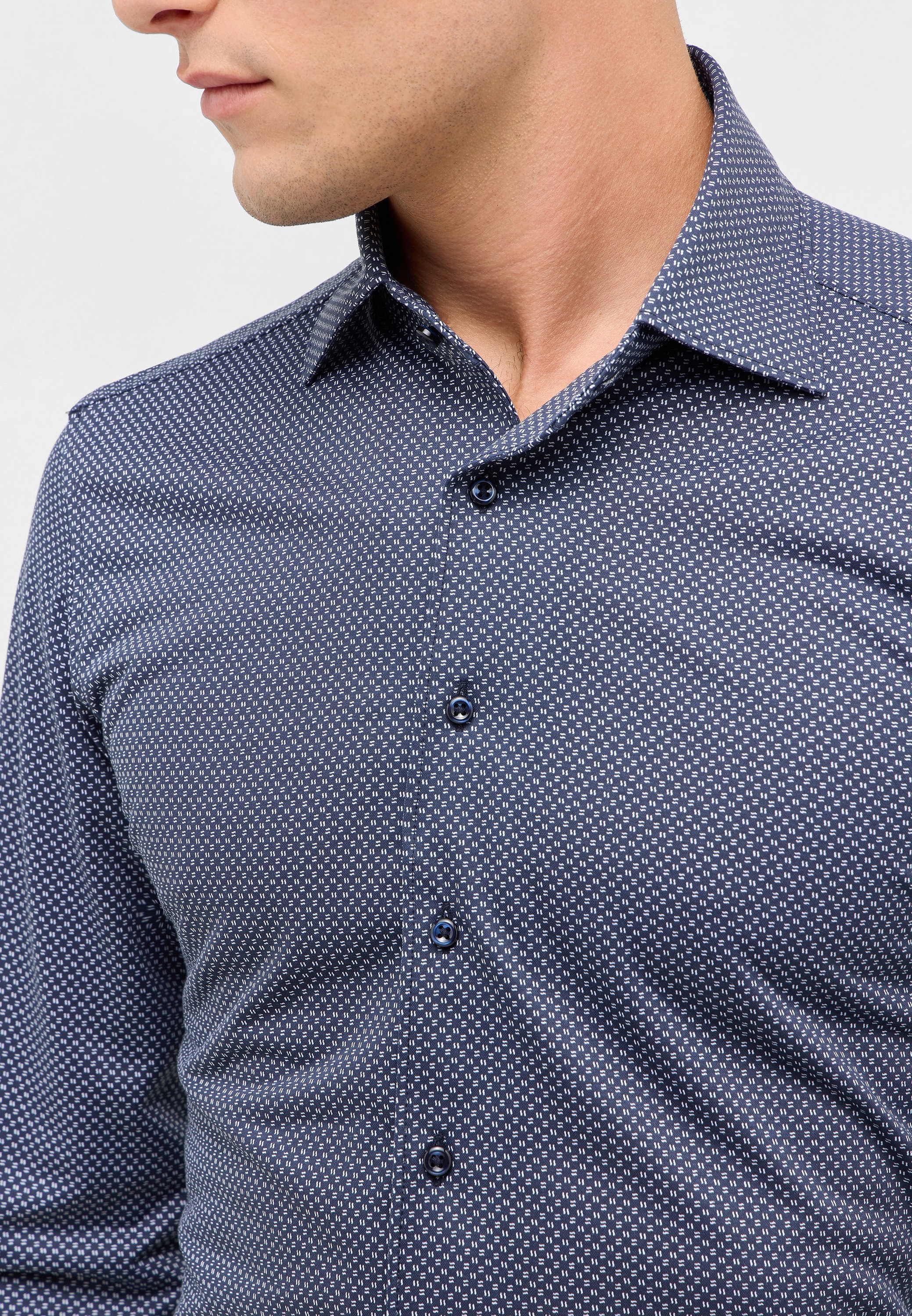 Eterna Langarmhemd »SLIM FIT« NON IRON (bügelfrei)