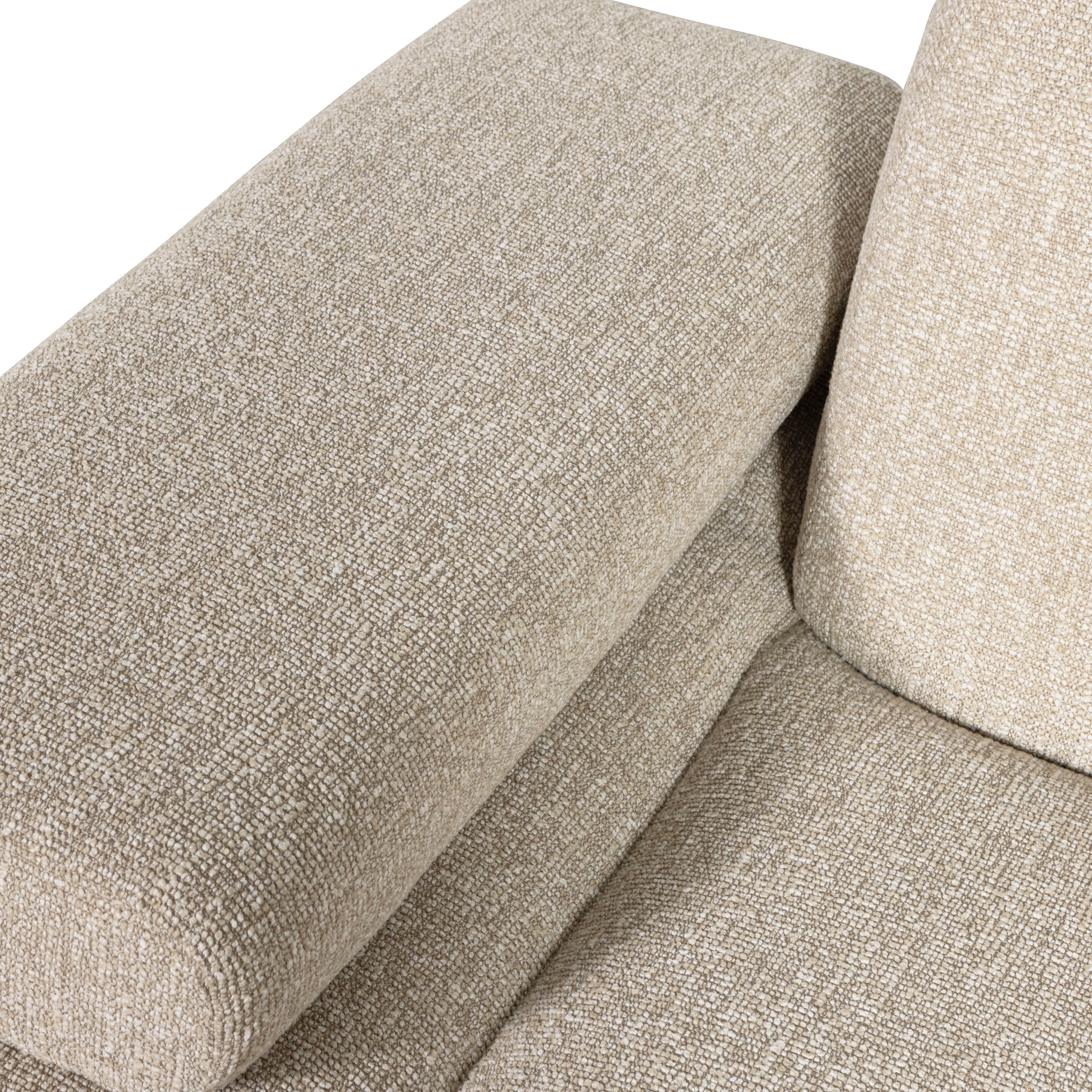WOOOD Sofaelement »Mojo Bouclé-Bezug mit verstellbarer Armlehne B 124 x D 97 x H 74 cm« Maximale Verschleißfestigkeit, Tragkraft 120 kg, montiert geliefert