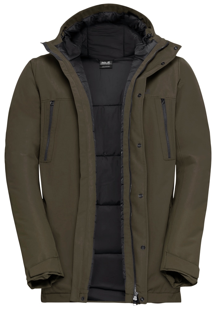 Jack Wolfskin Winterjacke »GLACIER SHIELD JKT M«, Winddicht, wasserdicht, Übergangsjacke