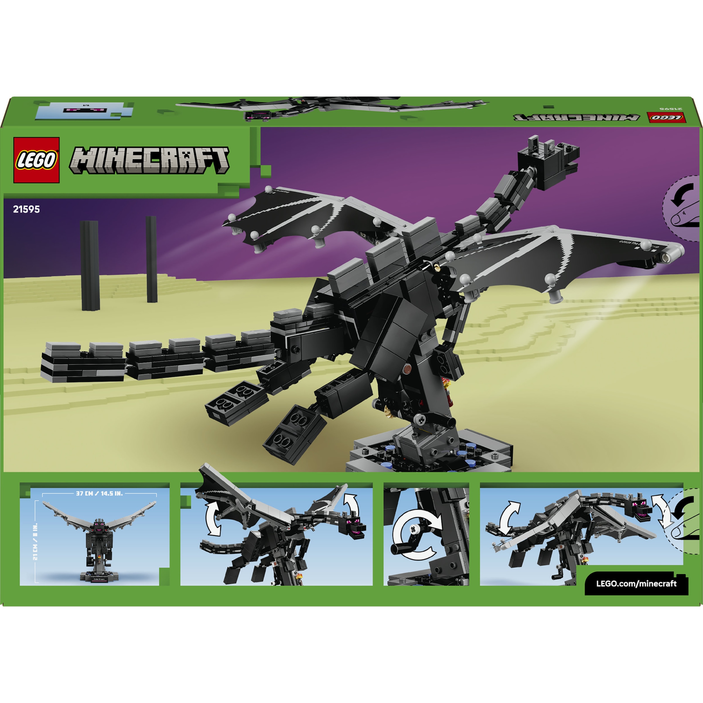 LEGO® Konstruktionsspielsteine »Der Enderdrache (21595), LEGO Minecraft« Made in Europe