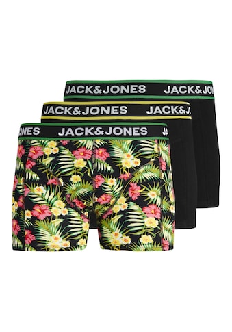 Boxershorts »JACPINK FLOWERS TRUNKS 3 PACK SN JNR«, (Packung, 3 St.)