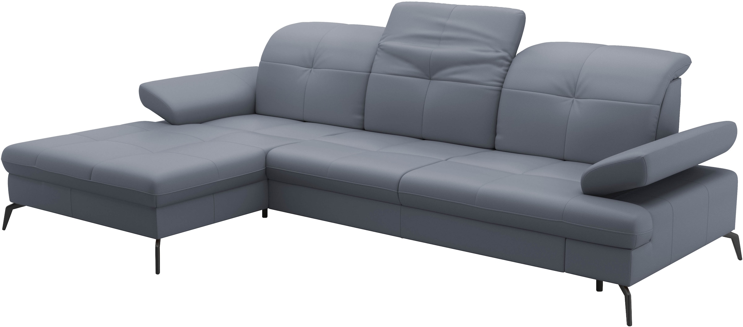 sit&more Ecksofa »Amica, L-Form, inkl. Sitztiefenverstellung & Armteilverstellung«, wahlweise mit Bettfunktion, Bettkasten und Kopfteilverstellung