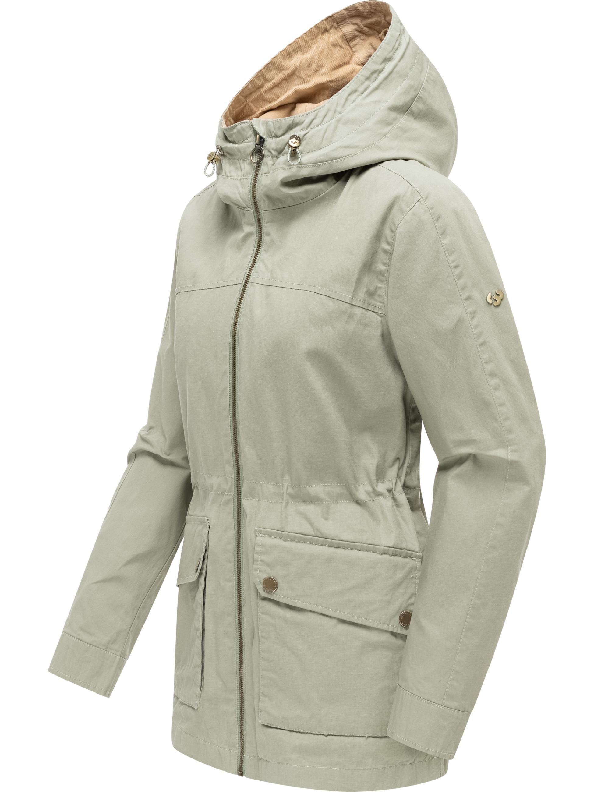 Ragwear Anorak »Anorak Lenoa Vintage« mit Kapuze Übergangsparka mit Kapuze und Taillenzugband