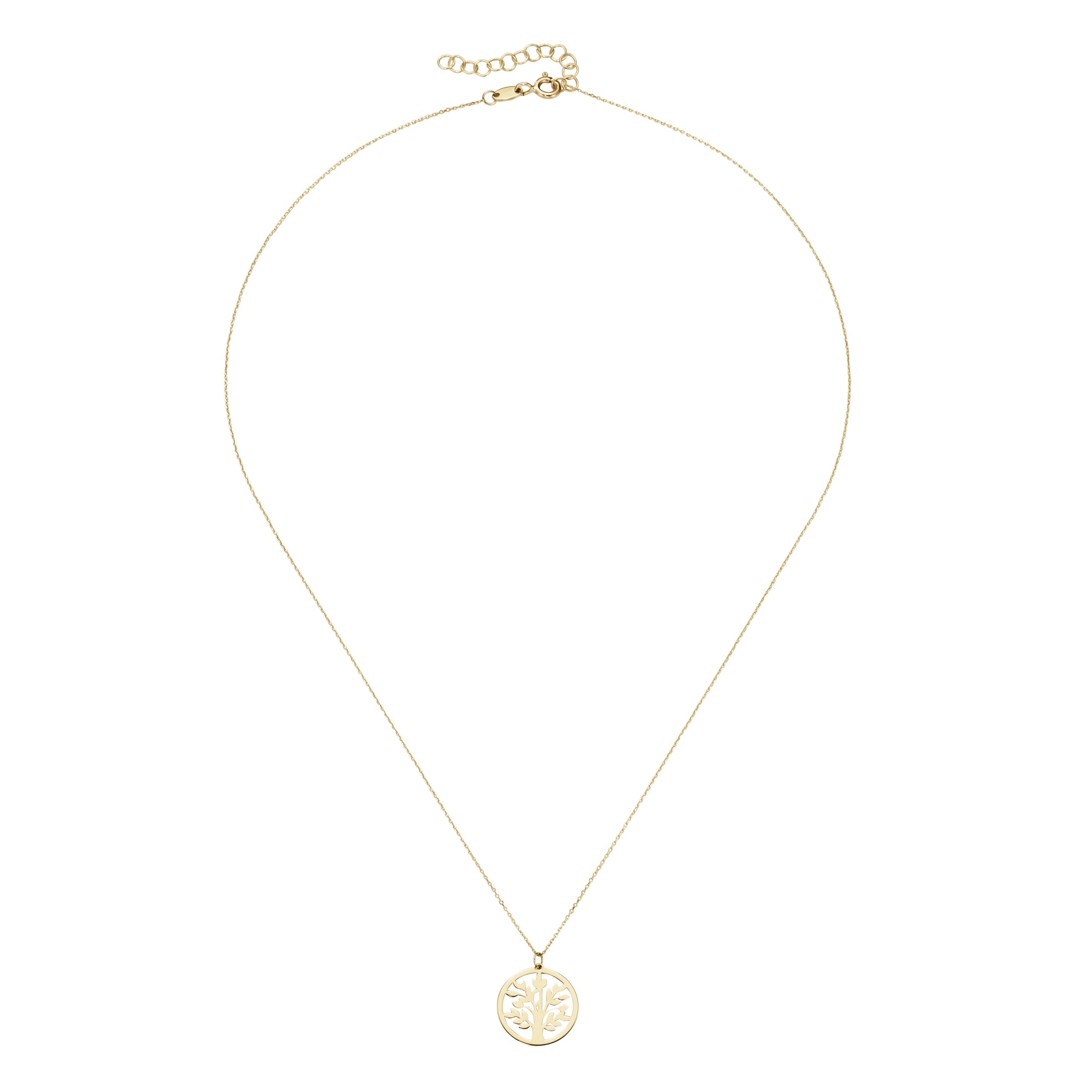 Luigi Merano Kette mit Anhänger »Kette mit Anhänger Lebensbaum, Gold 375«