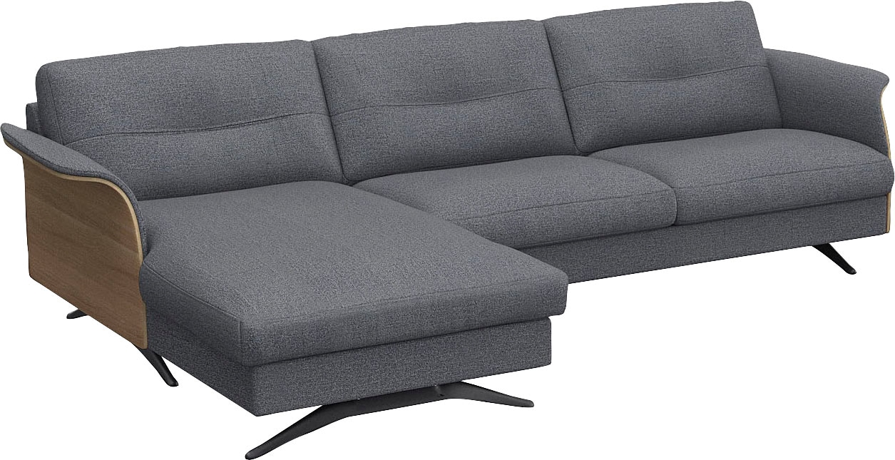 FLEXLUX Ecksofa »Glow, super bequem durch hochwertigem Sitzaufbau mit Federkern, L-Form« Modernes skandinavisches Design