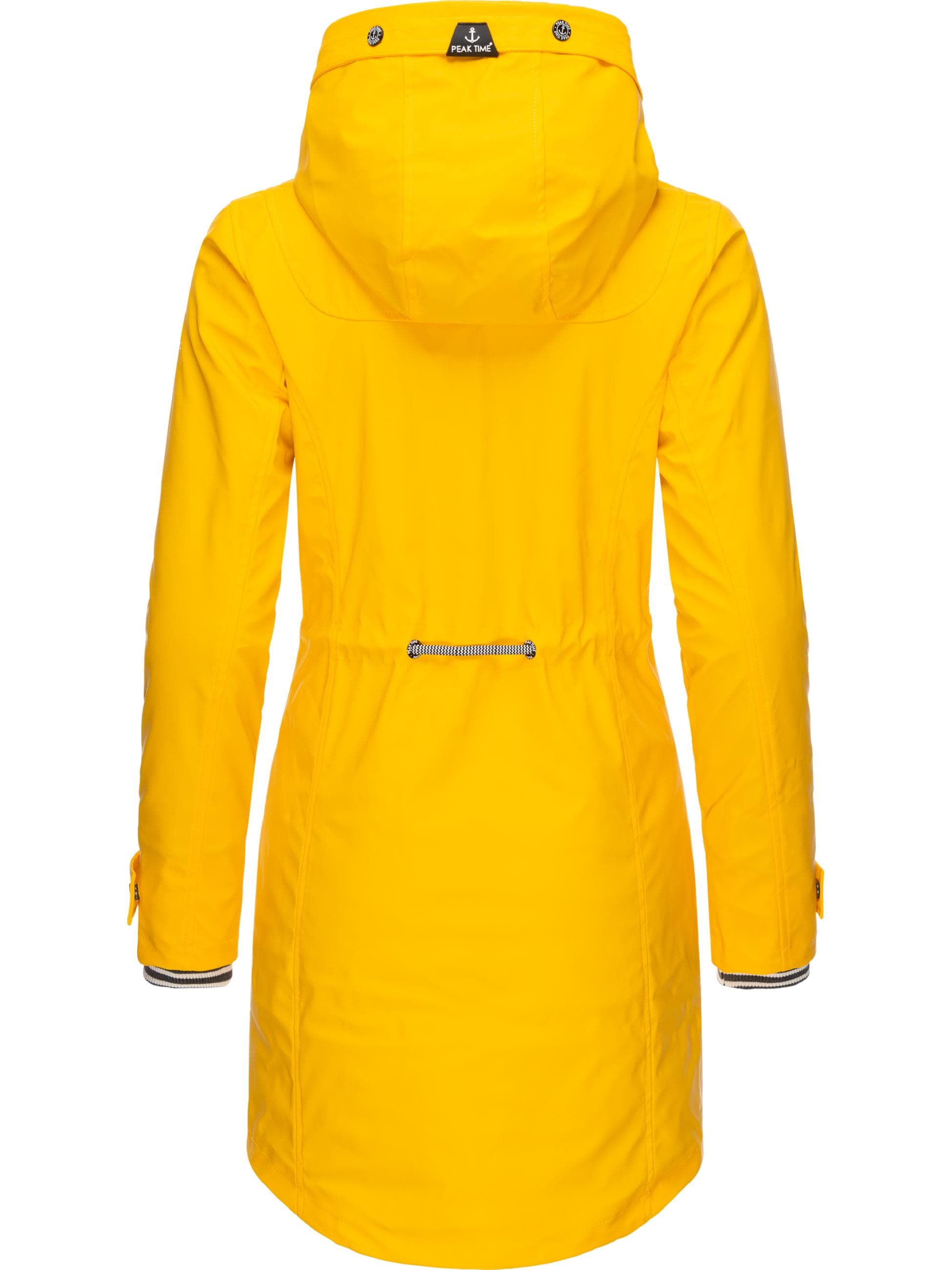 PEAK TIME Regenmantel »Regenjacke L60042«, stylisch taillierter Regenmantel für Damen