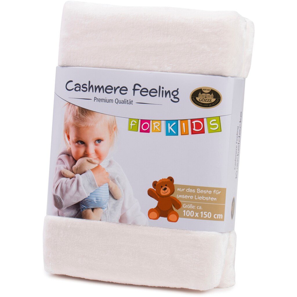 Gözze Kinderdecke »Premium Cashmerefeeling«, kuschelig warm