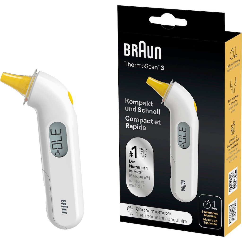 Braun Ohr-Fieberthermometer »ThermoScan® 3, IRT3030«