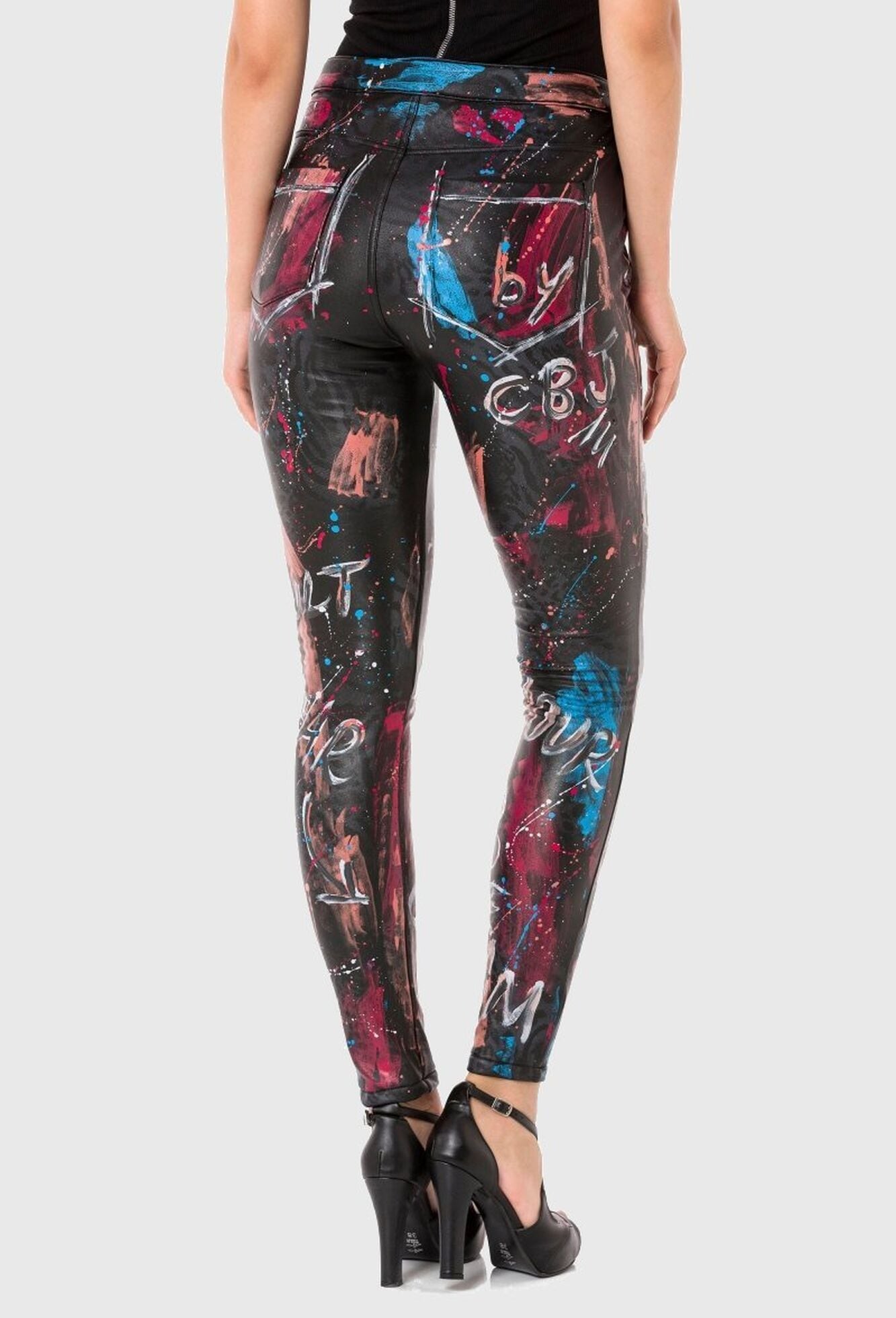 Cipo & Baxx Leggings »Cipo & Baxx Hose«  mit extravaganten Print