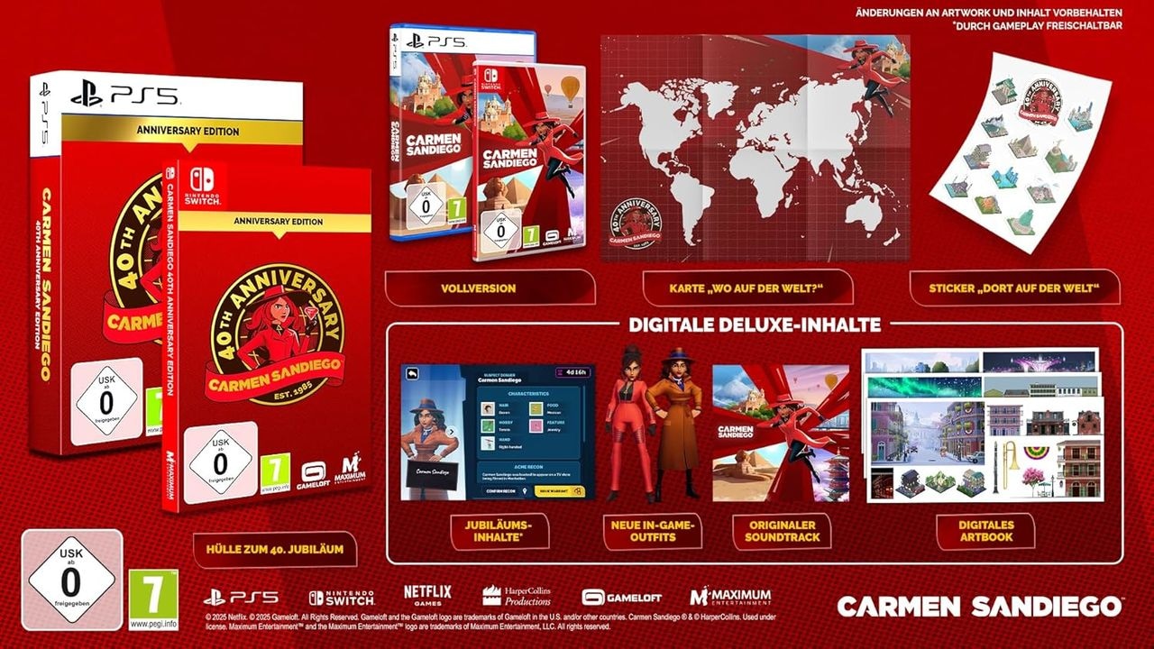 Astragon Spielesoftware »Carmen Sandiego: 40th Anniversary Edition«, Nintendo Switch