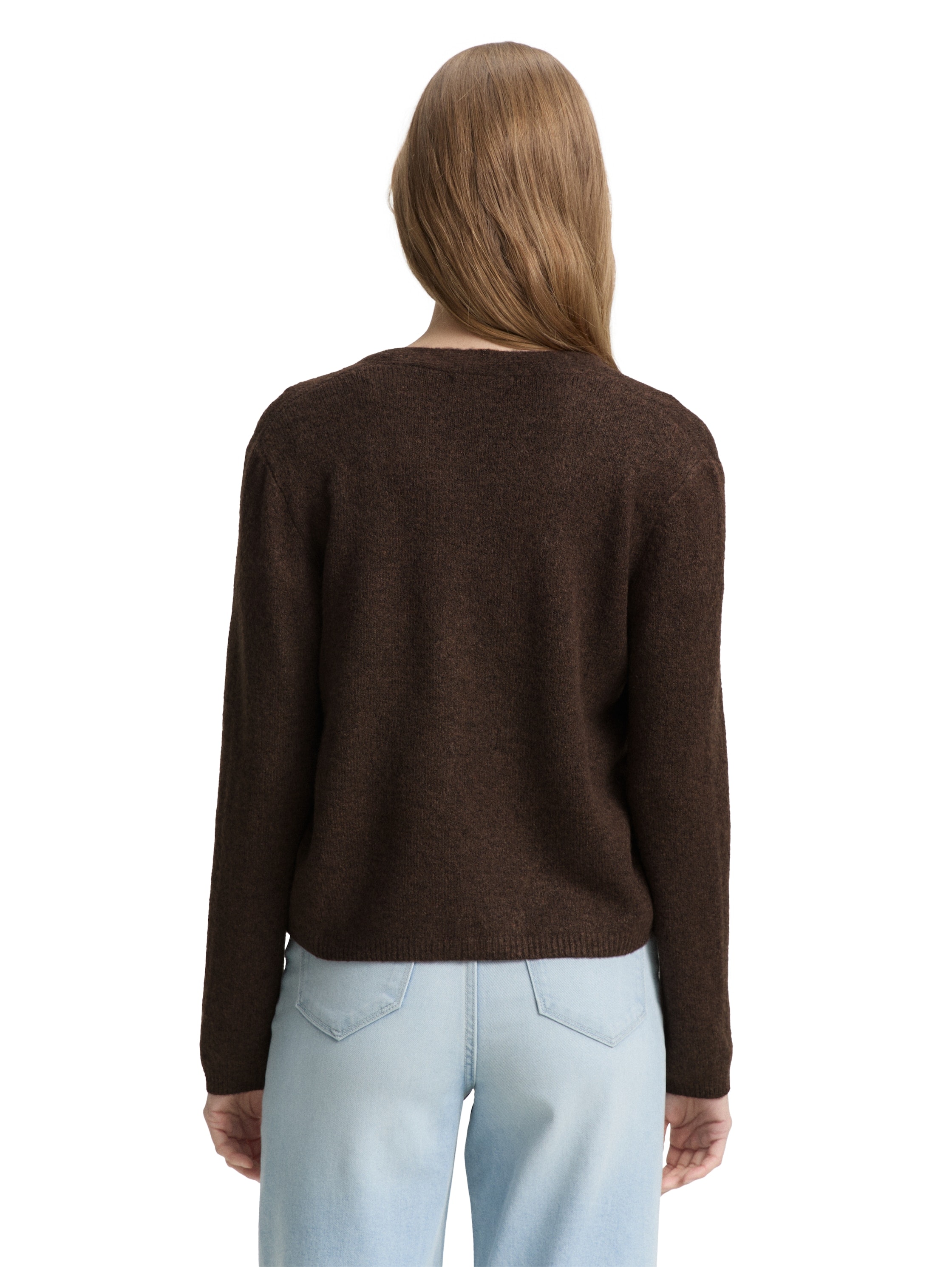 TOM TAILOR Denim Cardigan, mit Schleifen