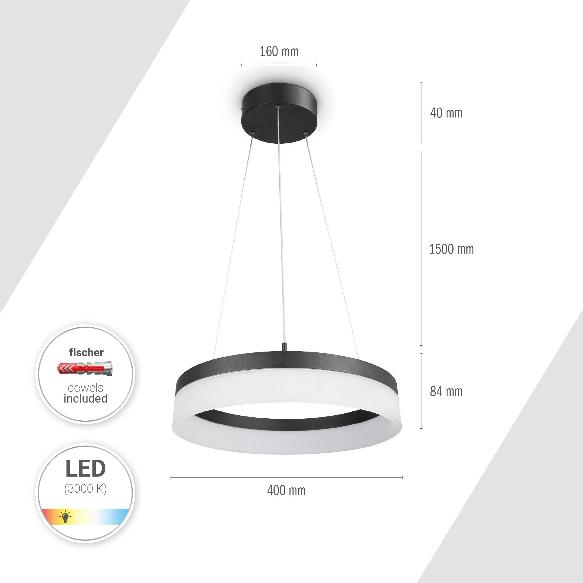 Paco Home Pendelleuchte »ELLA« Warmweiß