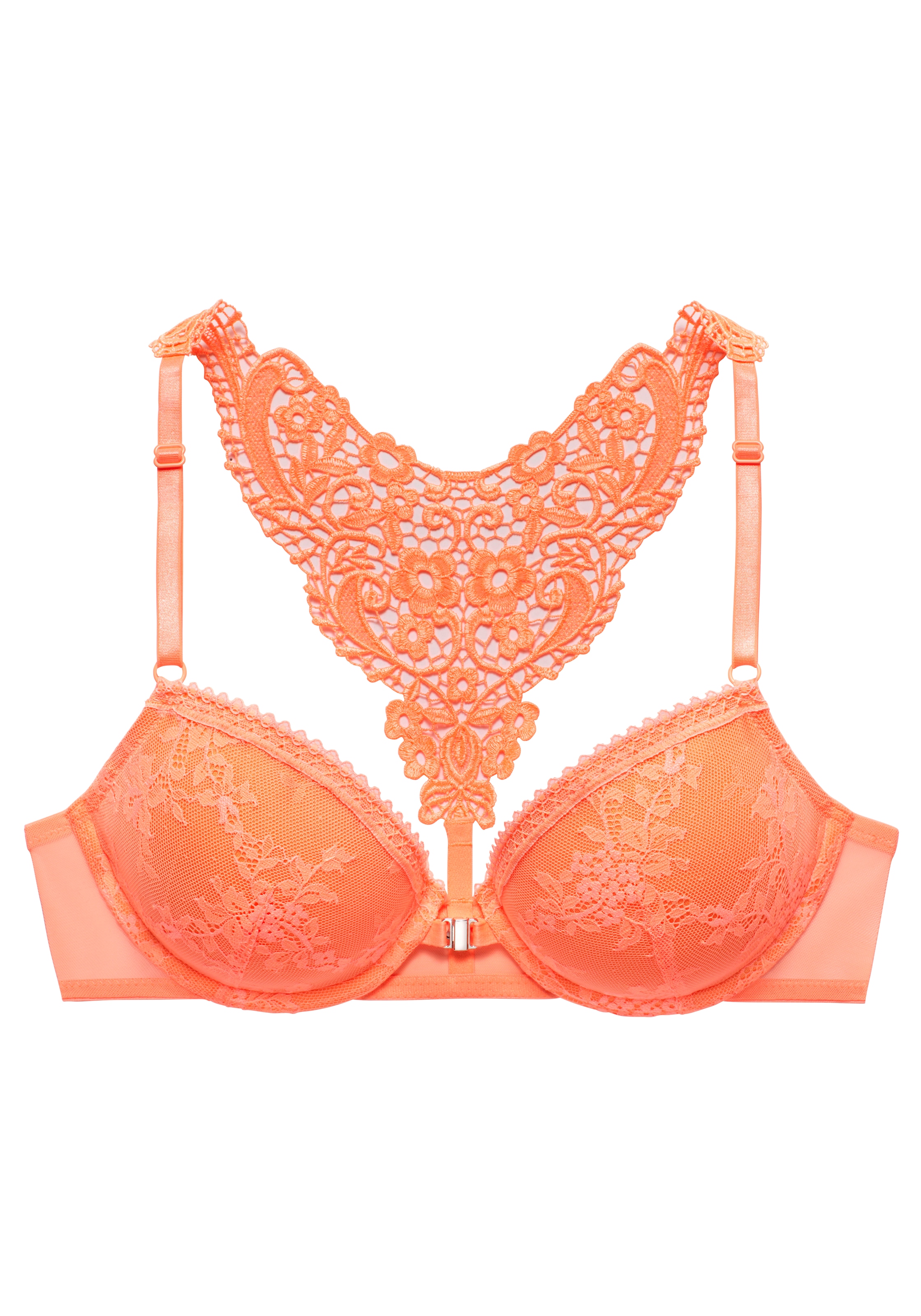 LASCANA Push-up-BH, mit hübschem Stickereimotiv im Rücken, sexy Dessous