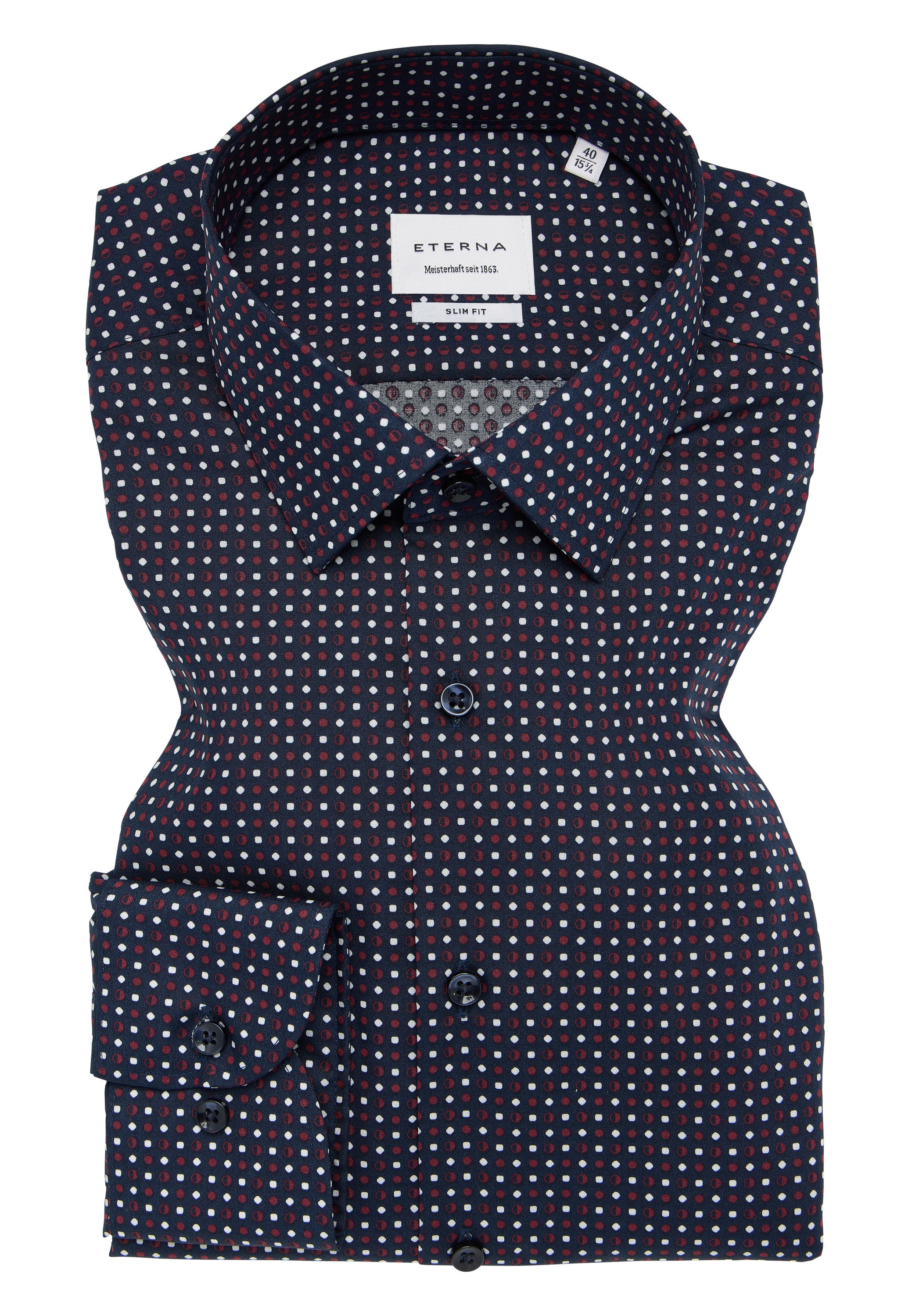 Eterna Langarmhemd »SLIM FIT« NON IRON (bügelfrei)