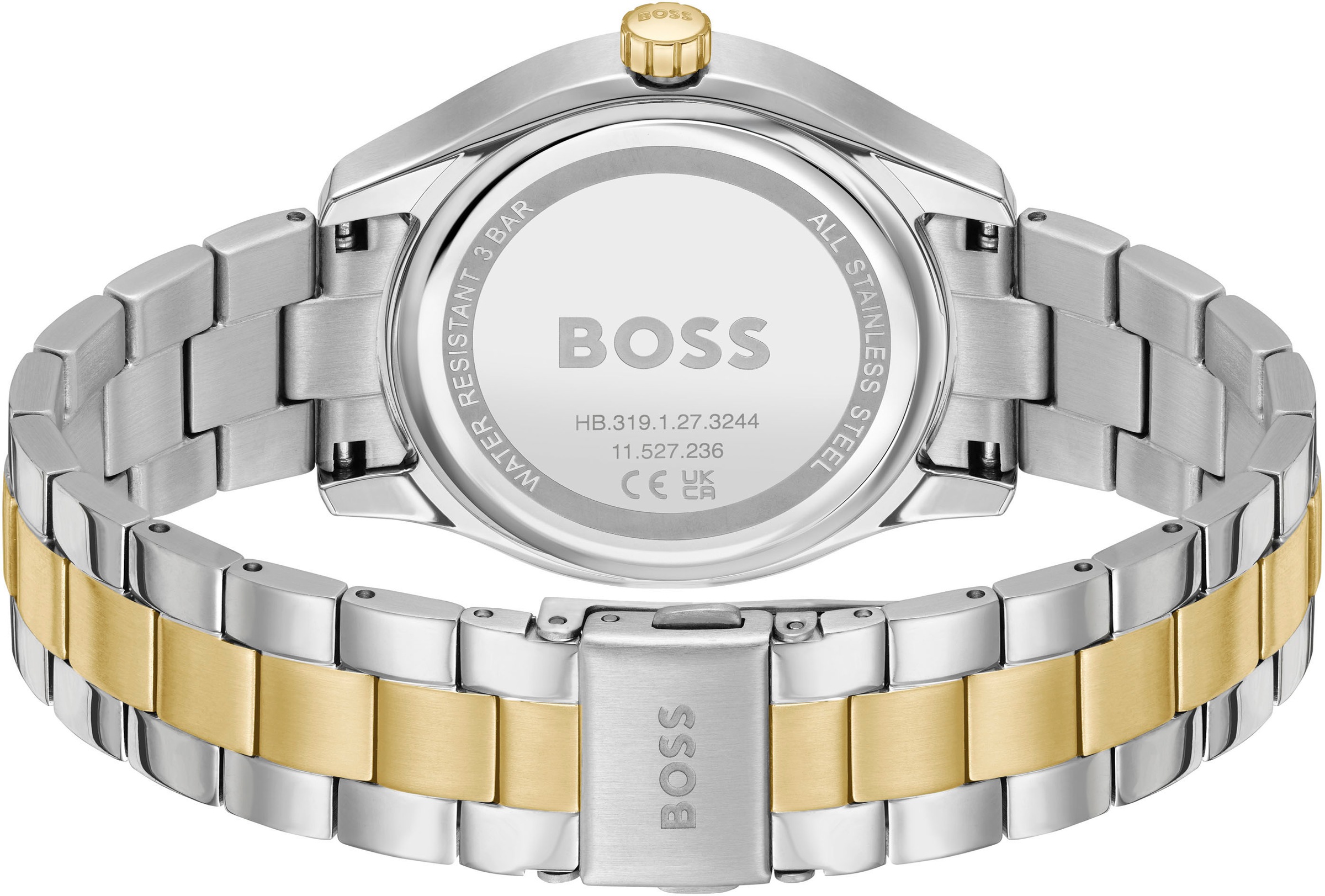 BOSS Multifunktionsuhr »LIDA«, Quarzuhr, Damenuhr, Armbanduhr, Datum, Edelstahlarmband