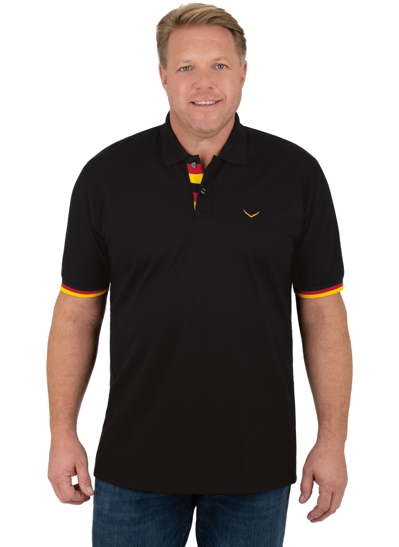 Trigema Poloshirt »TRIGEMA Deutschland Poloshirt«, (1 tlg.)