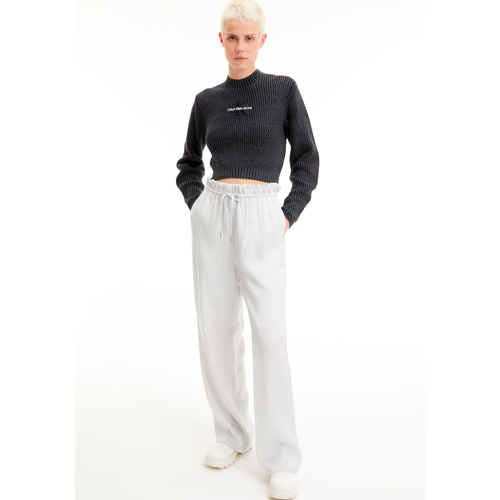 Calvin Klein Jeans Strickpullover »WASHED MONOLOGO SWEATER«