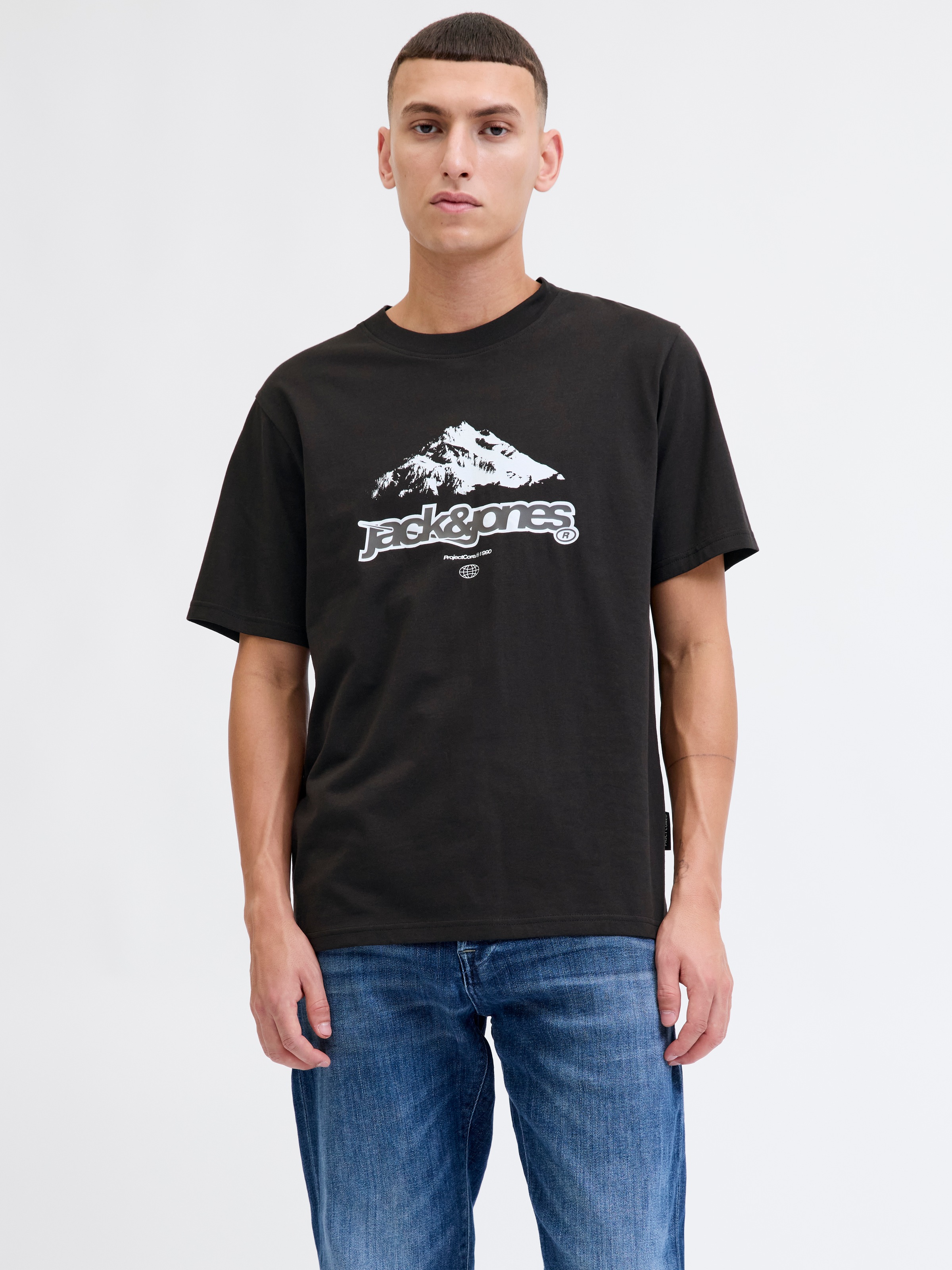 Jack & Jones T-Shirt »JCOFLARE BRAINDING TEE SS CREW NECK«