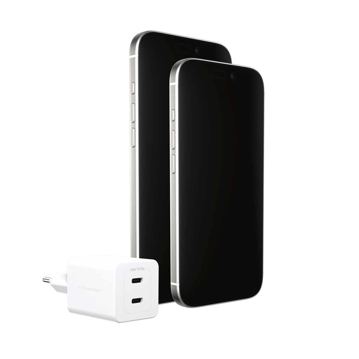 empower by PanzerGlass USB-Ladegerät »Turbo 45 W Charger 2x USB-C EU-Plug«