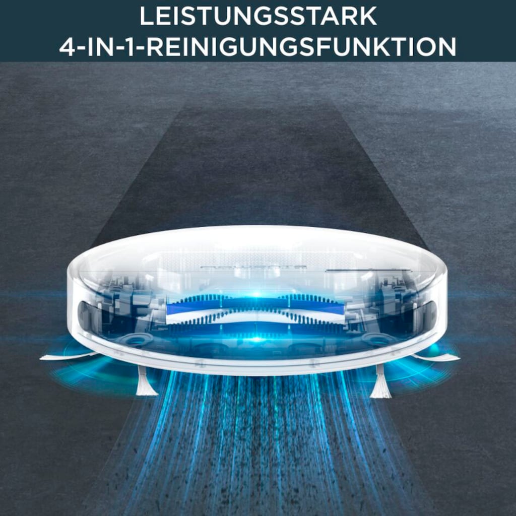 Rowenta Nass-Trocken-Saugroboter »RR7447 X-Plorer Serie 60«, WLAN-Konnektivität; Sprachsteuerung; Saugen & Wischen auf 90m²