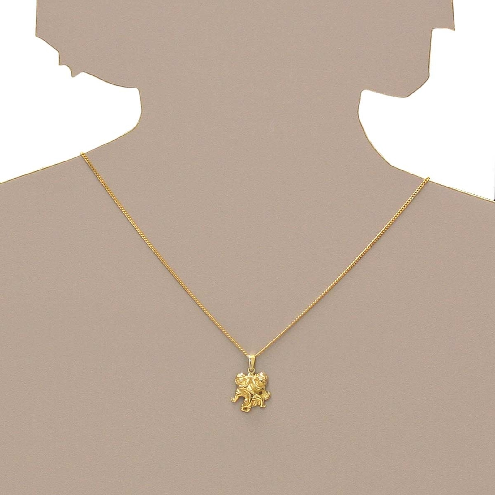 OSTSEE-SCHMUCK Kettenanhänger »- Tierkreiszeichen Zwillinge - Gold 333/000 -,«