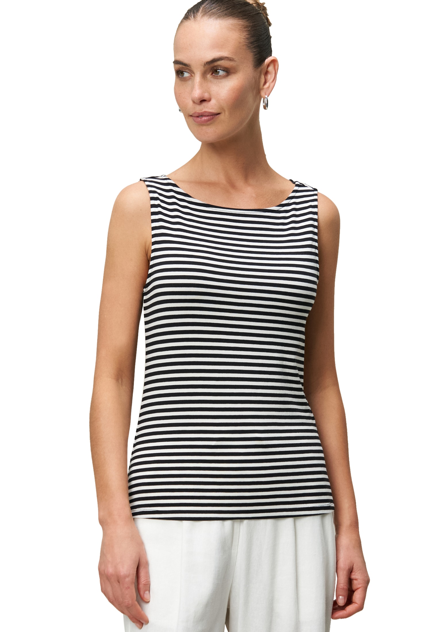 Zero Shirttop »Streifentop mit U-Bootausschnitt«