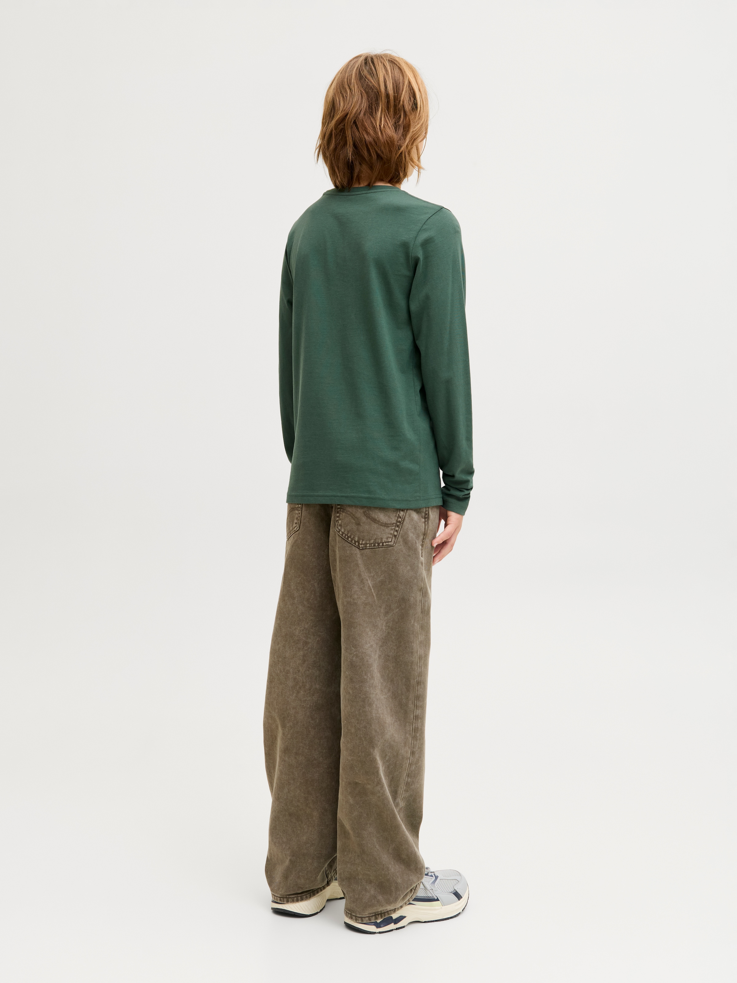 Jack & Jones Junior Langarmshirt »JORBLEECKER MINIMAL TEE LS CREW NE JNR«