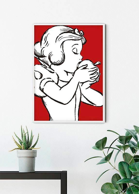 Komar Poster »Snow White red«, bei Bite bestellen Kinderzimmer, - Schlafzimmer, OTTO Apple Disney, Wohnzimmer