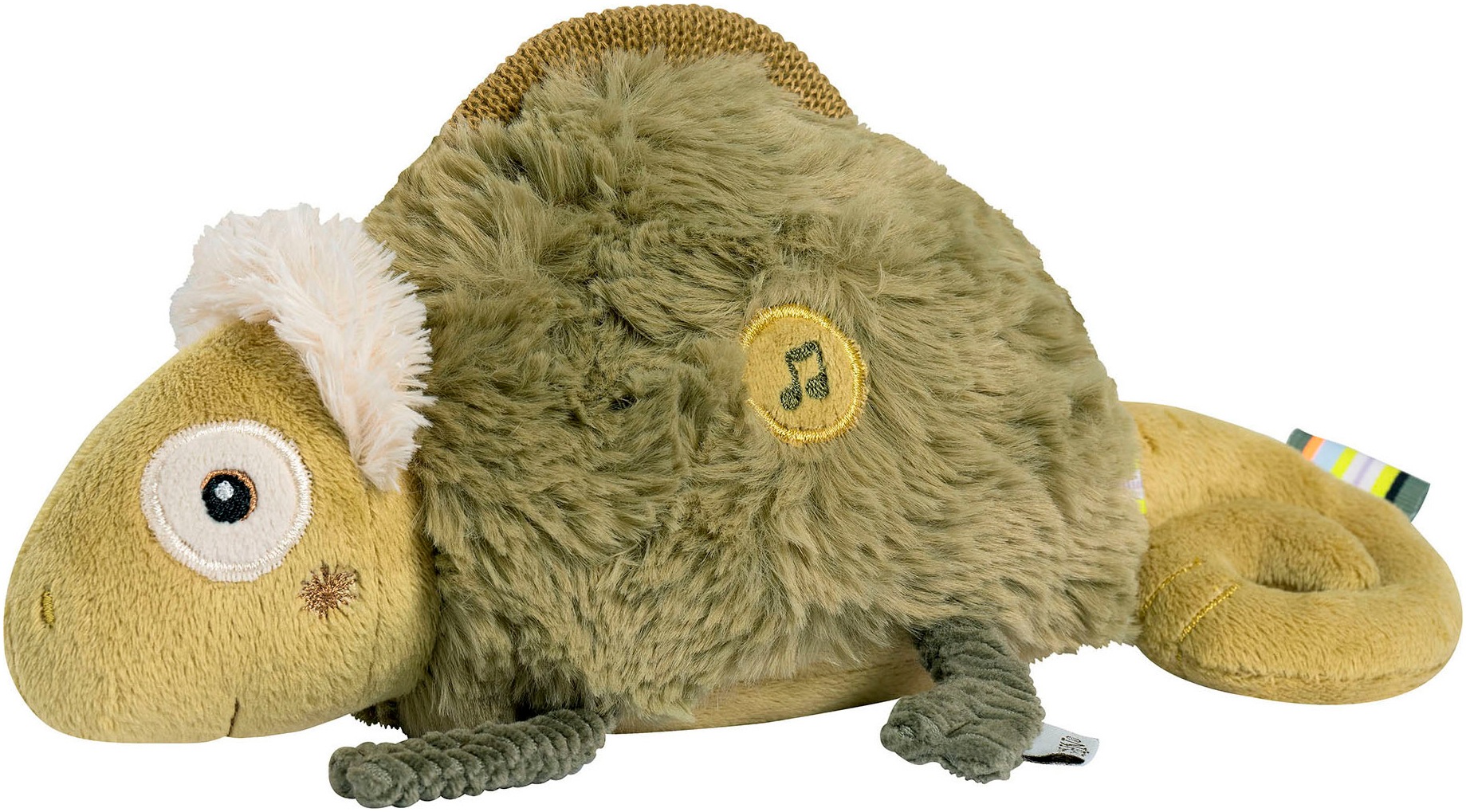 Fehn Kuscheltier »Lazy, Crazy & Pink, Einschlafhilfe Chamäleon« in grün