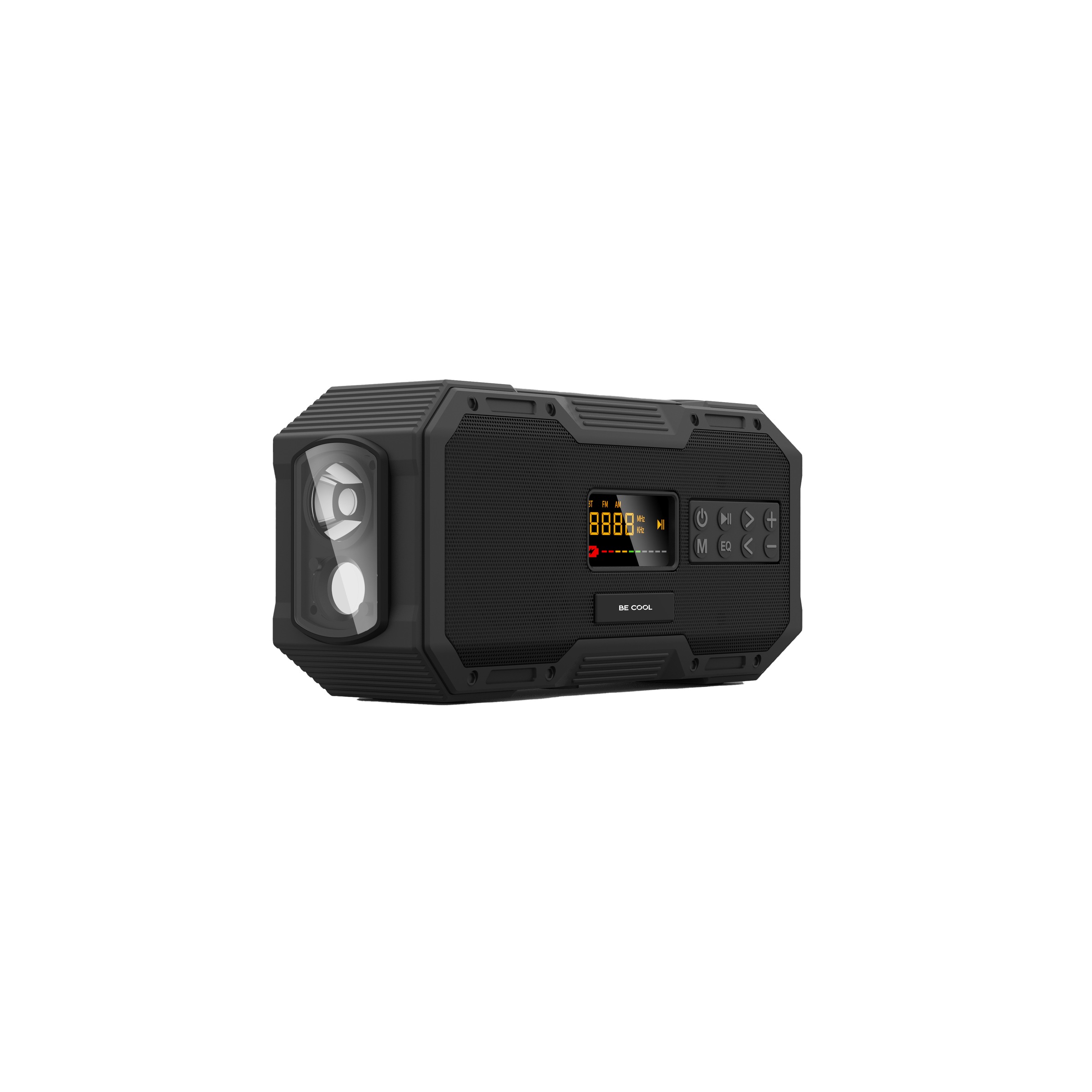 be cool Notfallradio »Outdoor Notfallradio KR587BT«, (Bluetooth AM-Tuner-FM-Tuner 7 W), aufladbar via Steckdose/Kurbel/Solar, Temperaturanzeige