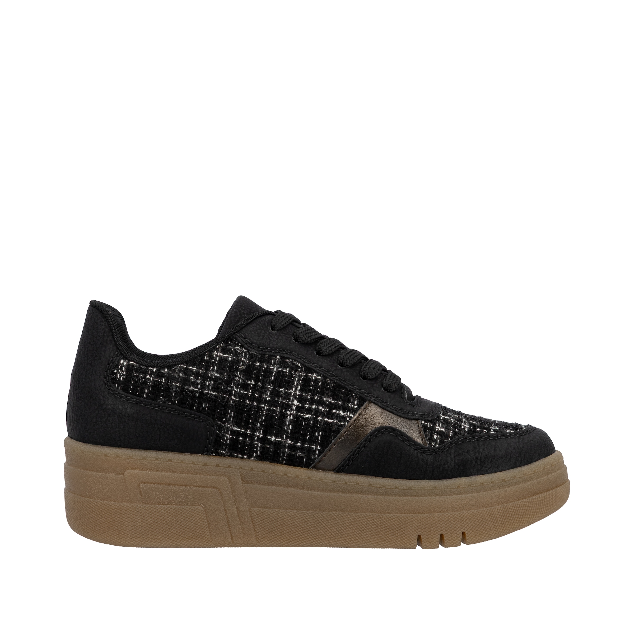 Rieker Plateausneaker, Basket-Sneaker, Schnürschuh, Halbschuh mit weichem Schaftrand