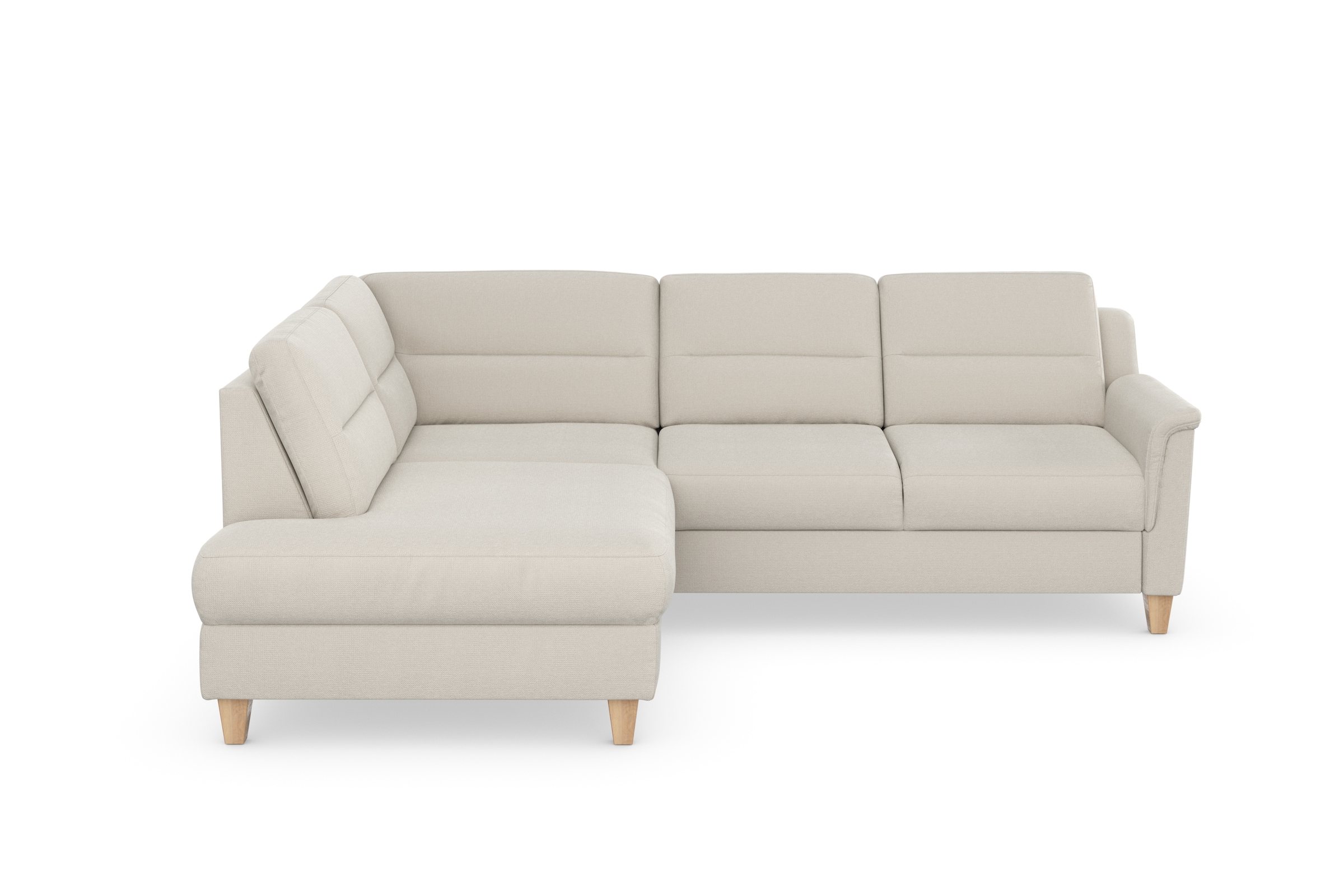 sit&more Ecksofa »Farö L-Form«, inklusive Federkern, wahlweise mit Bettfunktion und Bettkasten