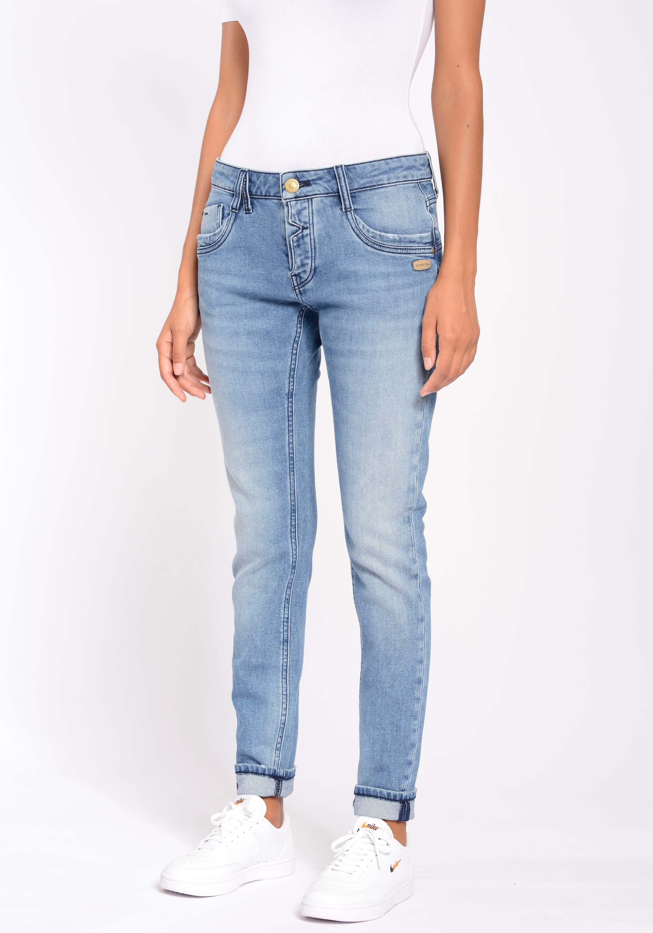 OTTO kaufen Online GANG und der aus Stretch mit Shop LINE Bio-Baumwolle ECO Relax-fit-Jeans »94GERDA DEEP CROTCH«, im