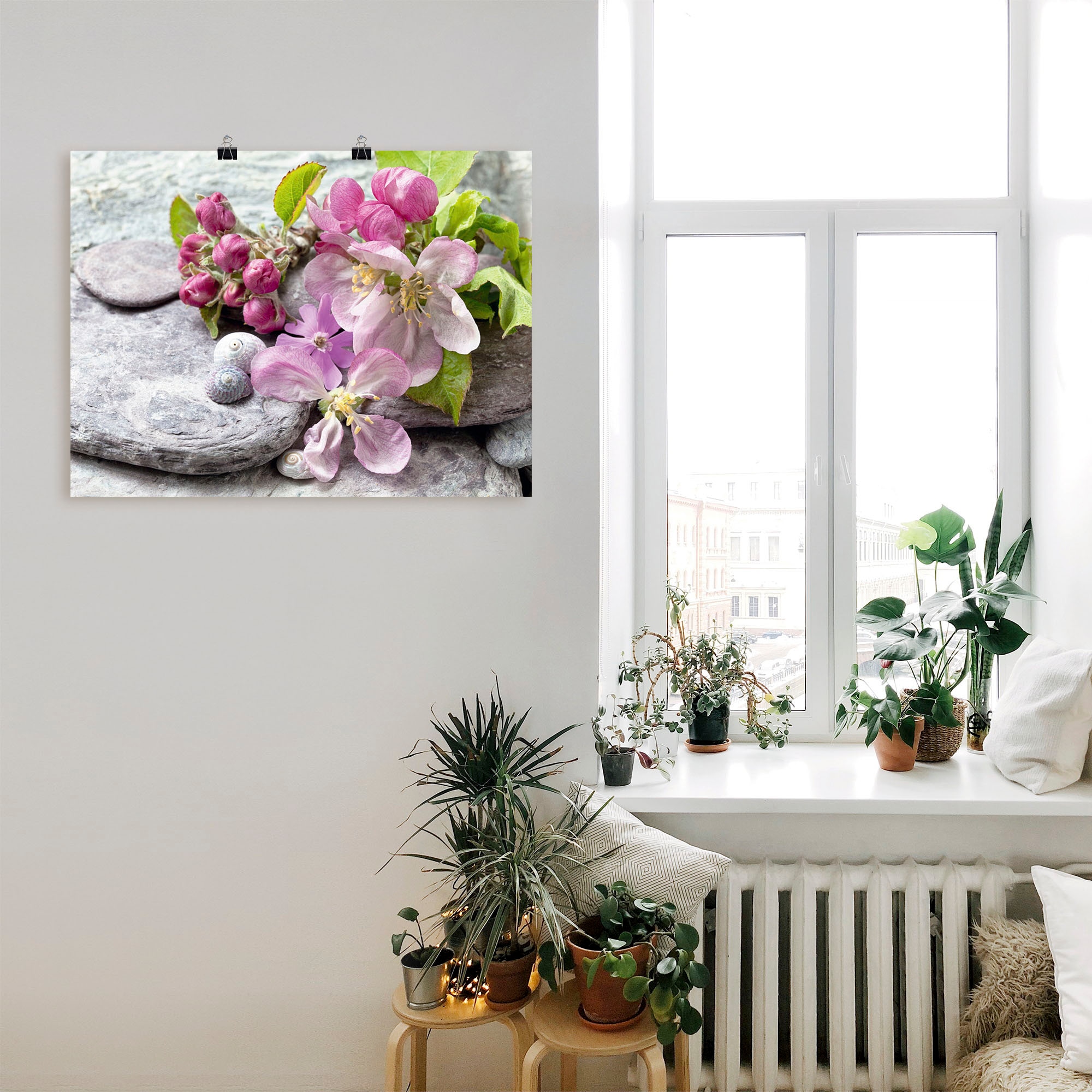 Artland Wandbild »Apfelblüten«, Blumen, (1 St.), als Leinwandbild, Poster, Wandaufkleber in verschied. Größen