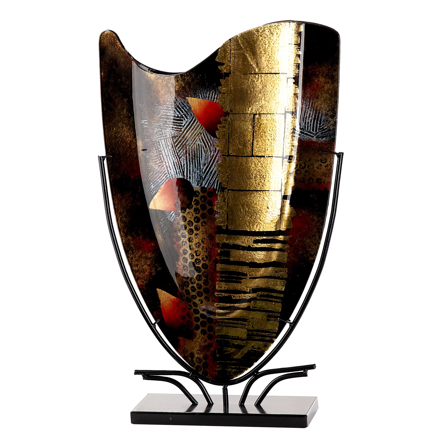 GILDE Bodenvase »Dixion« Innenwände sind handbemalt, nicht wasserdicht