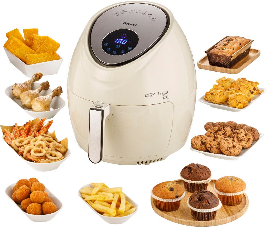 Ariete Heißluftfritteuse »4618R Airy Fryer XXL rot«, 1800 W, 7 voreingestellte Programme, Temperatur von 80° C bis 200° C