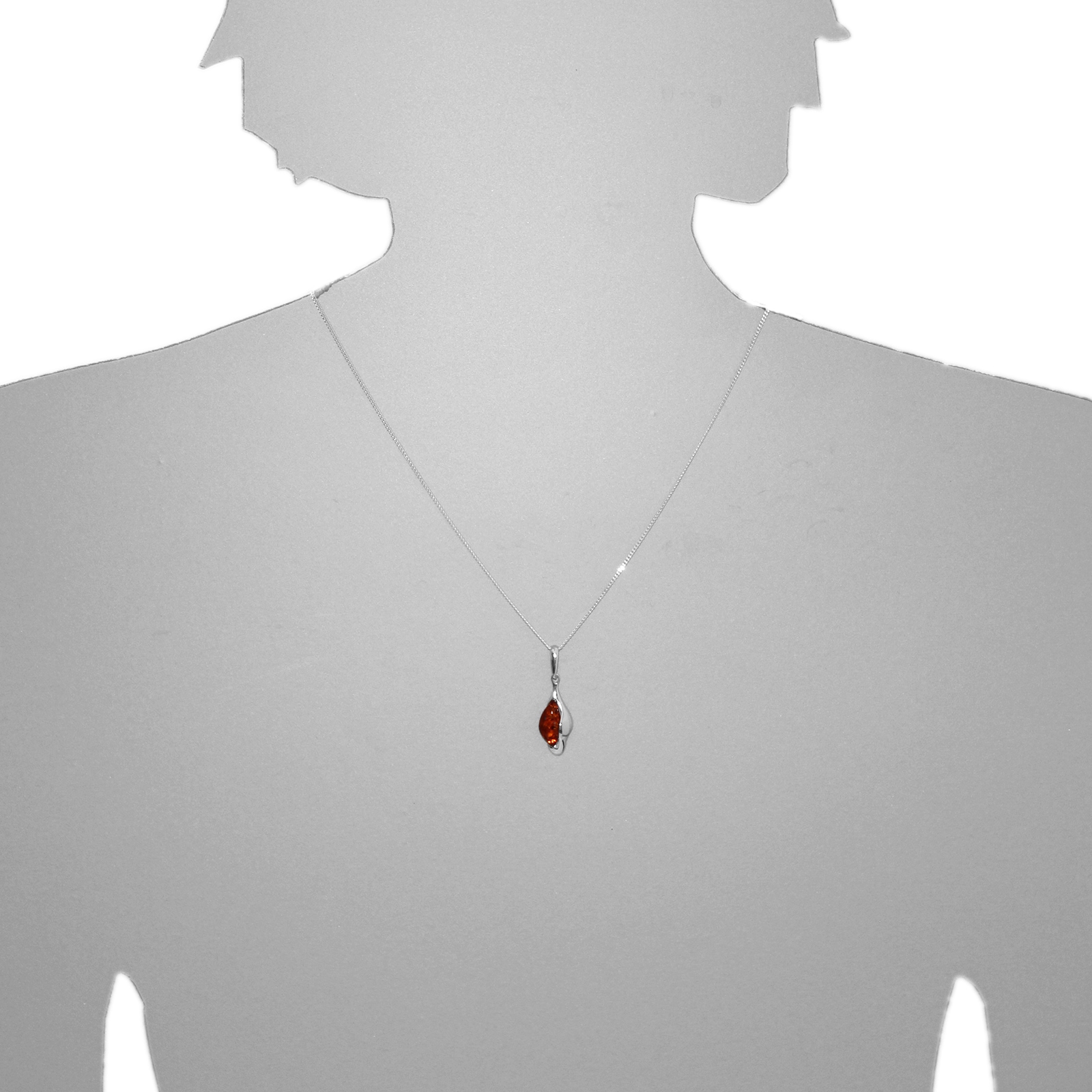 OSTSEE-SCHMUCK Kettenanhänger »- Gitte - Silber 925/000 - Bernstein«