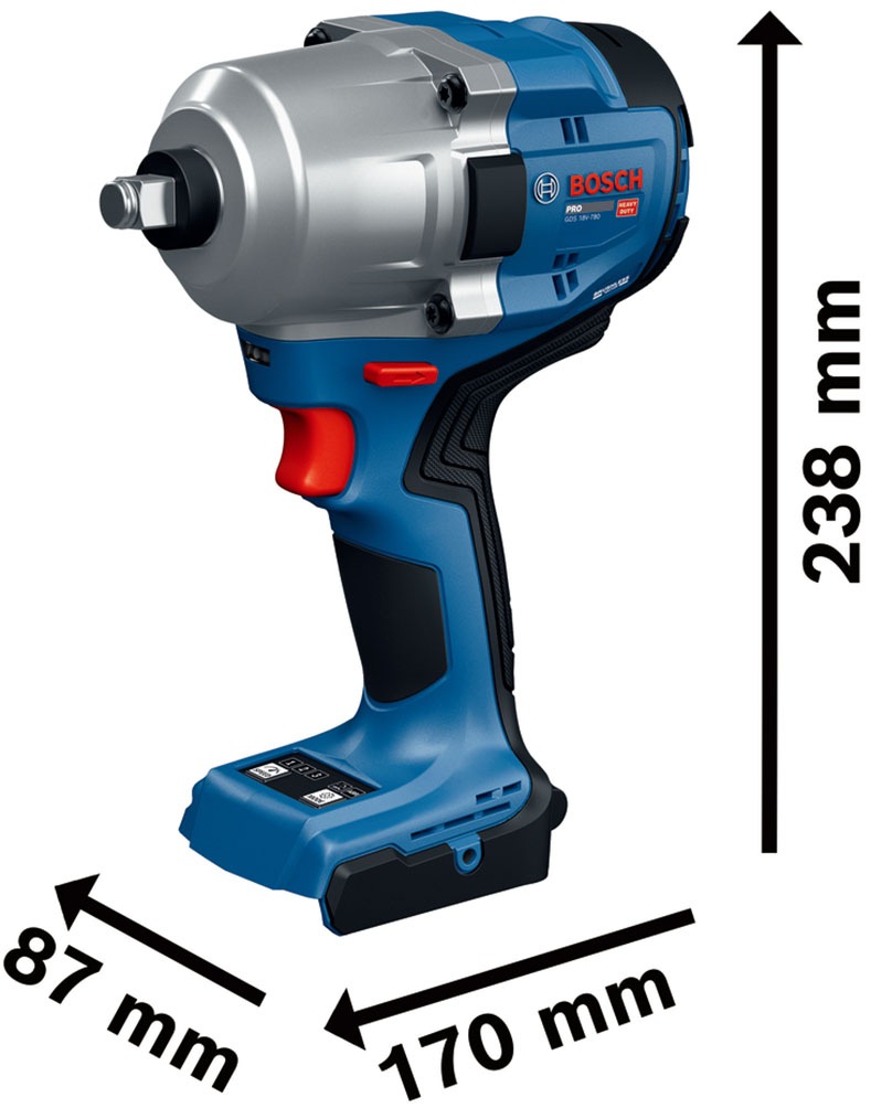 Bosch Professional Schlagschrauber »GDS 18V-780 solo« ohne Akku und Ladegerät