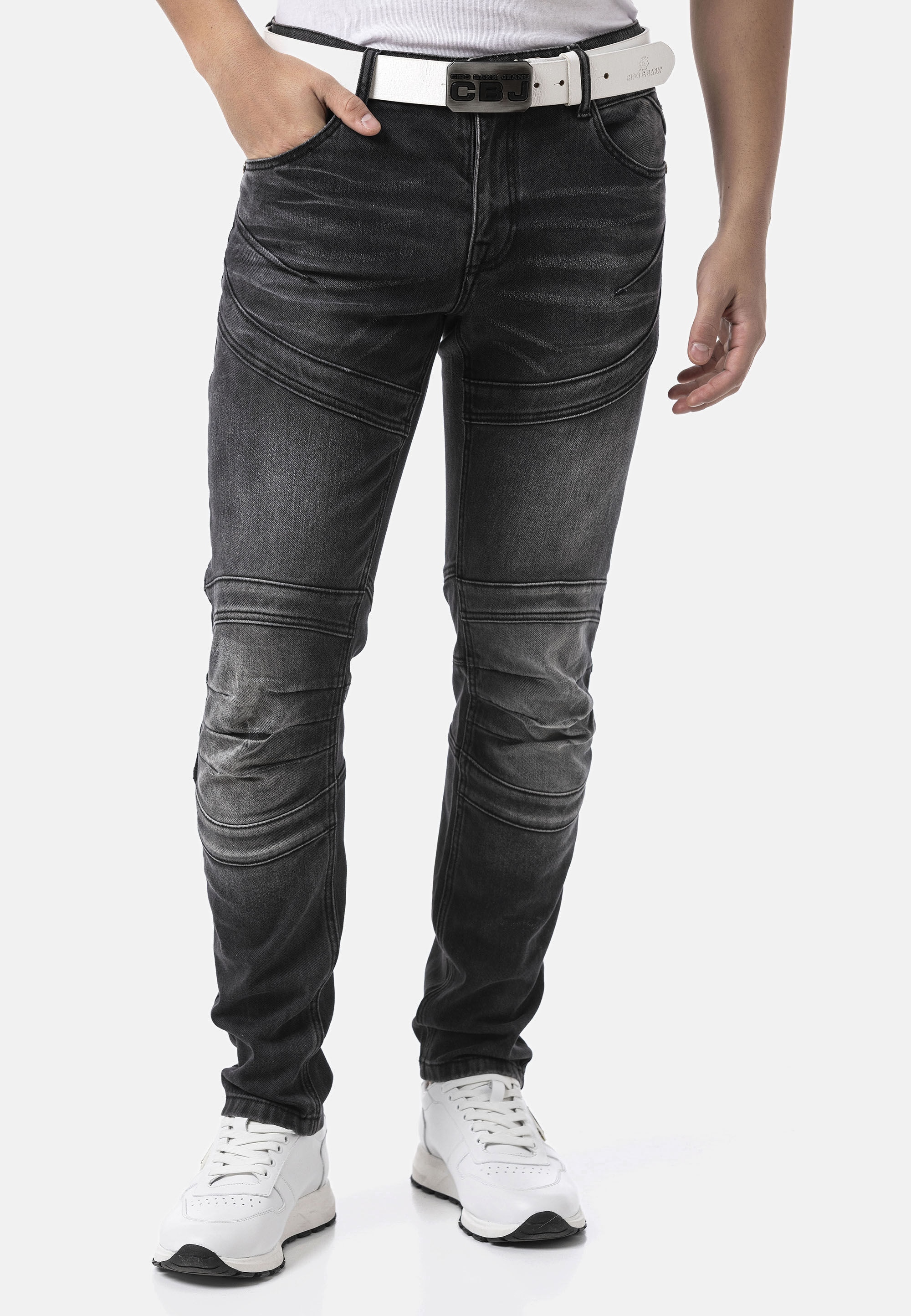 Cipo & Baxx 5-Pocket-Jeans »Cipo & Baxx Jeanshose CD876« mit stylischer Waschung