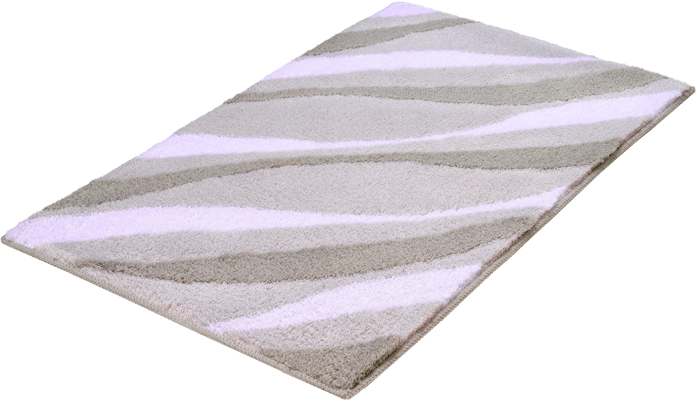 Kleine Wolke Badematte »Dream«, rutschhemmend beschichtet, fußbodenheizungsgeeignet, Badteppich, Wellen Design