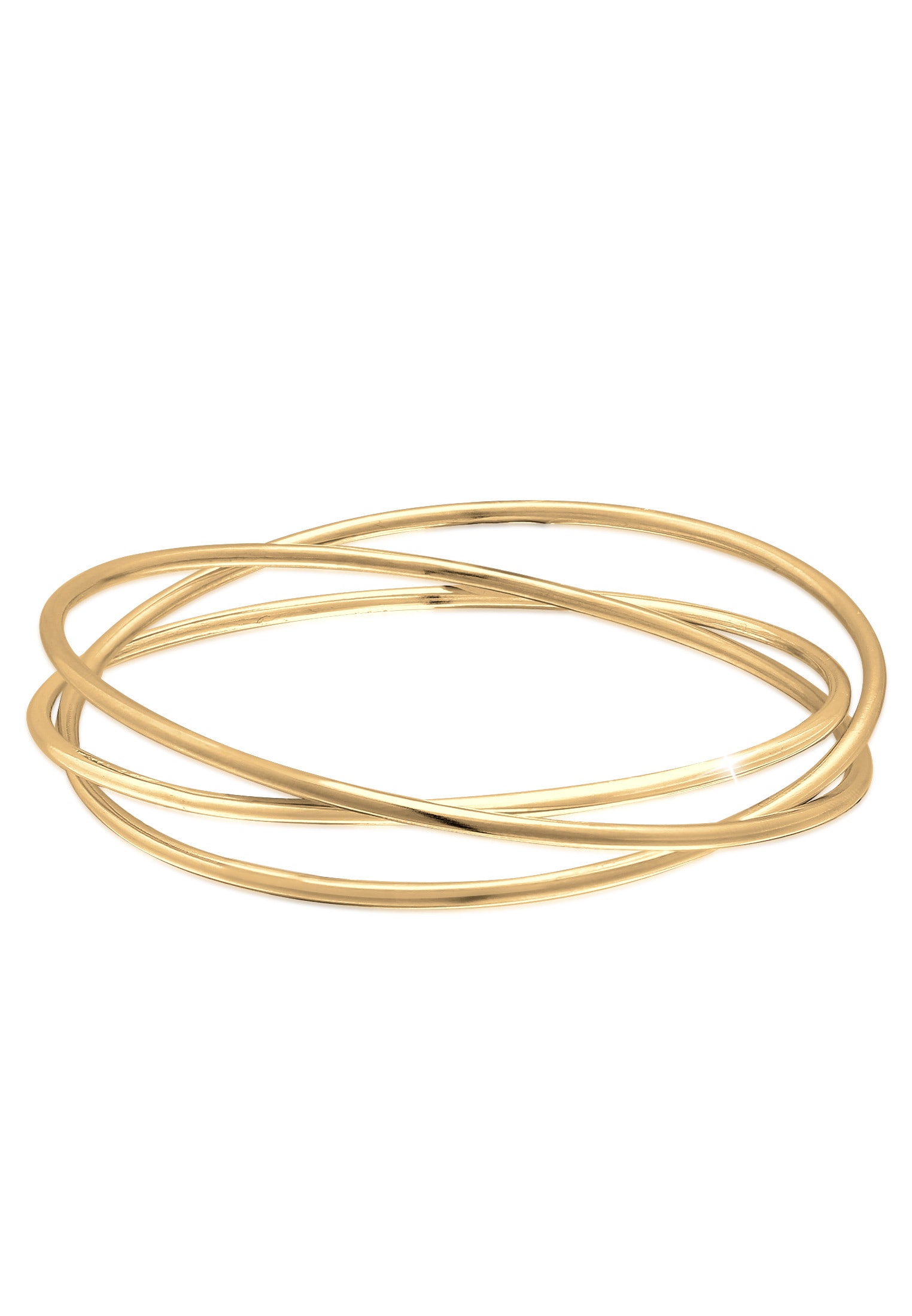 Elli Premium Armreif »Armband Armreif Dreier Mehrreihig Verschlungen 925 Silber«