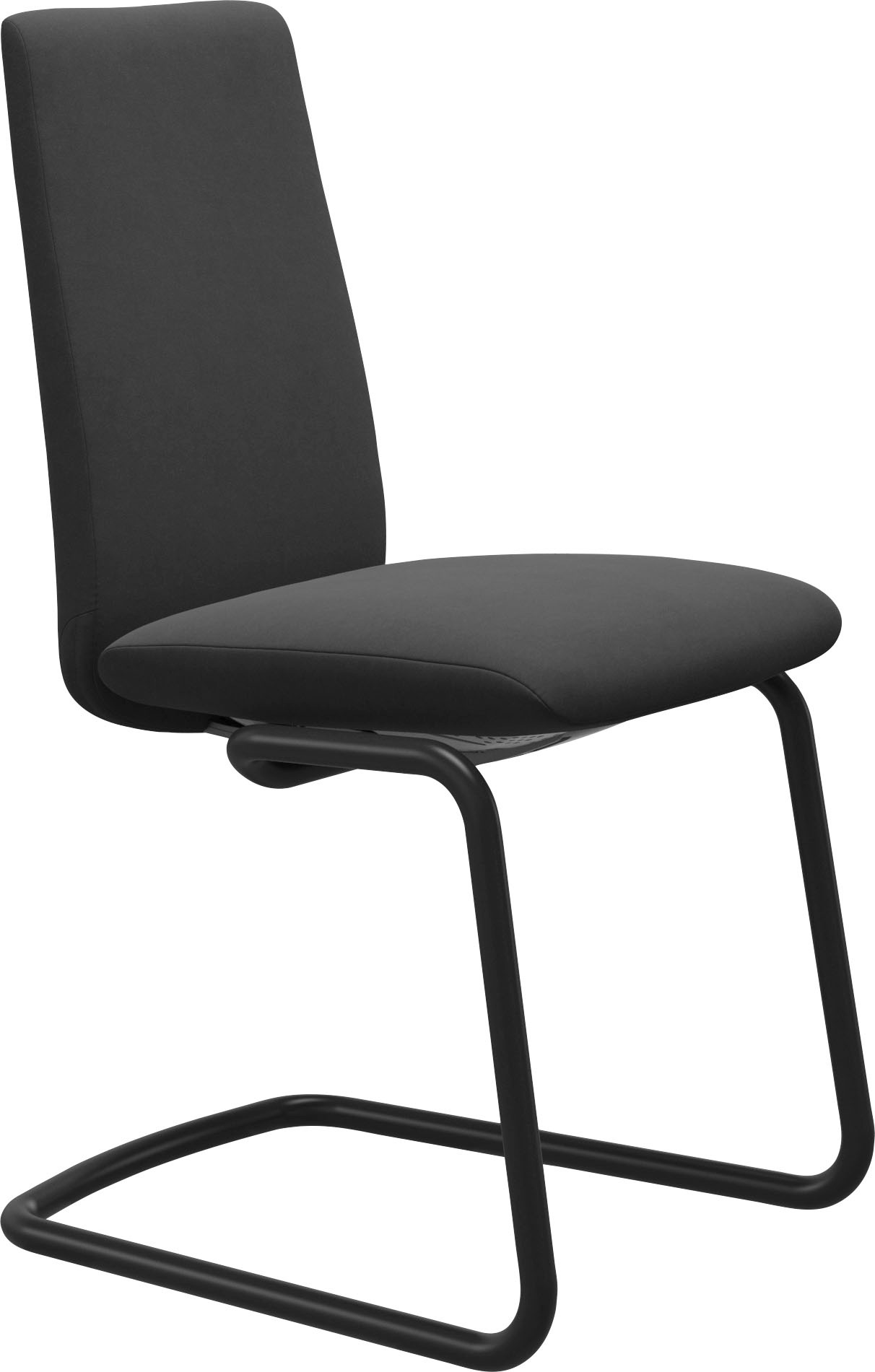 Stressless® Polsterstuhl »Laurel«, Microfaser DINAMICA, Low Back, Größe M, mit Beinen aus Stahl in Schwarz matt