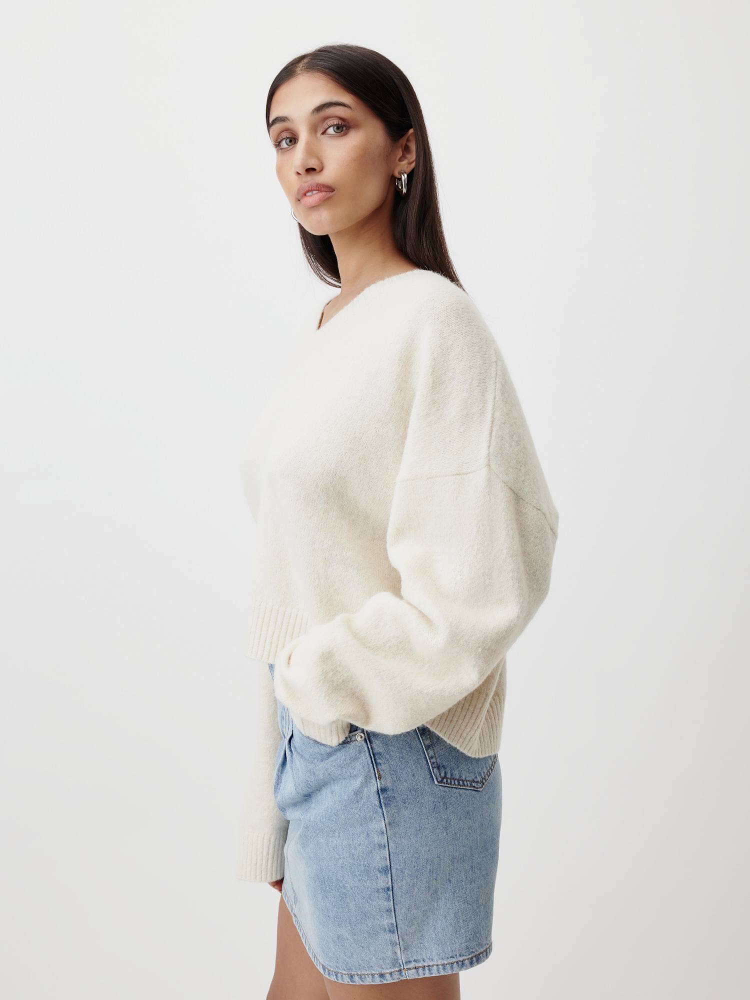 LeGer Strickpullover »Halina, LeGer by Lena Gercke«, Loose fit mit Rundhalsausschnitt