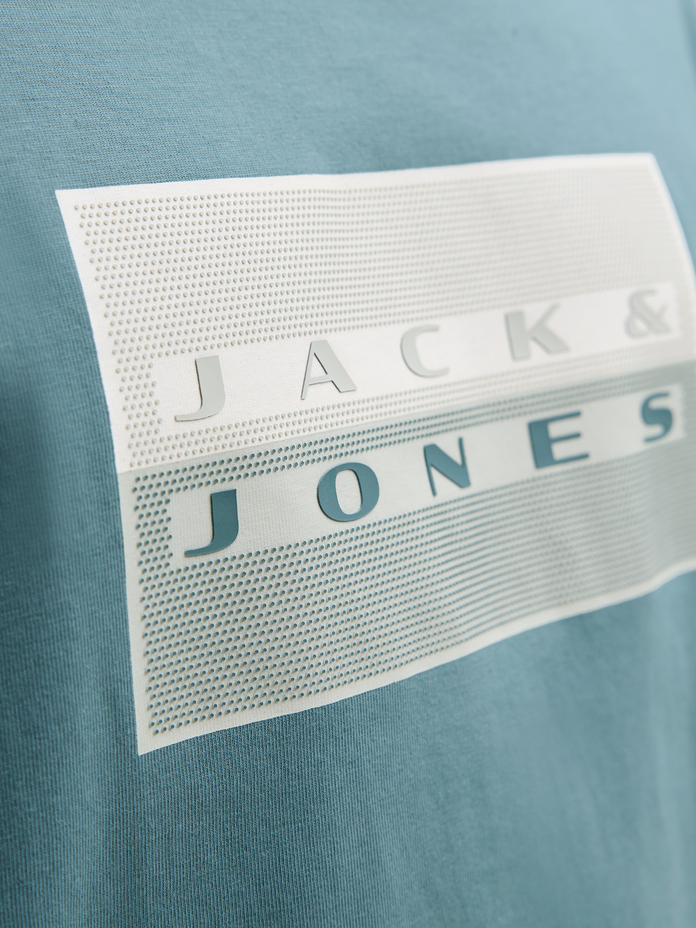 Jack & Jones Kurzarmshirt »JCOFUSION DOTS PRINT TEE SS CREW SN« Baumwolle, regular fit