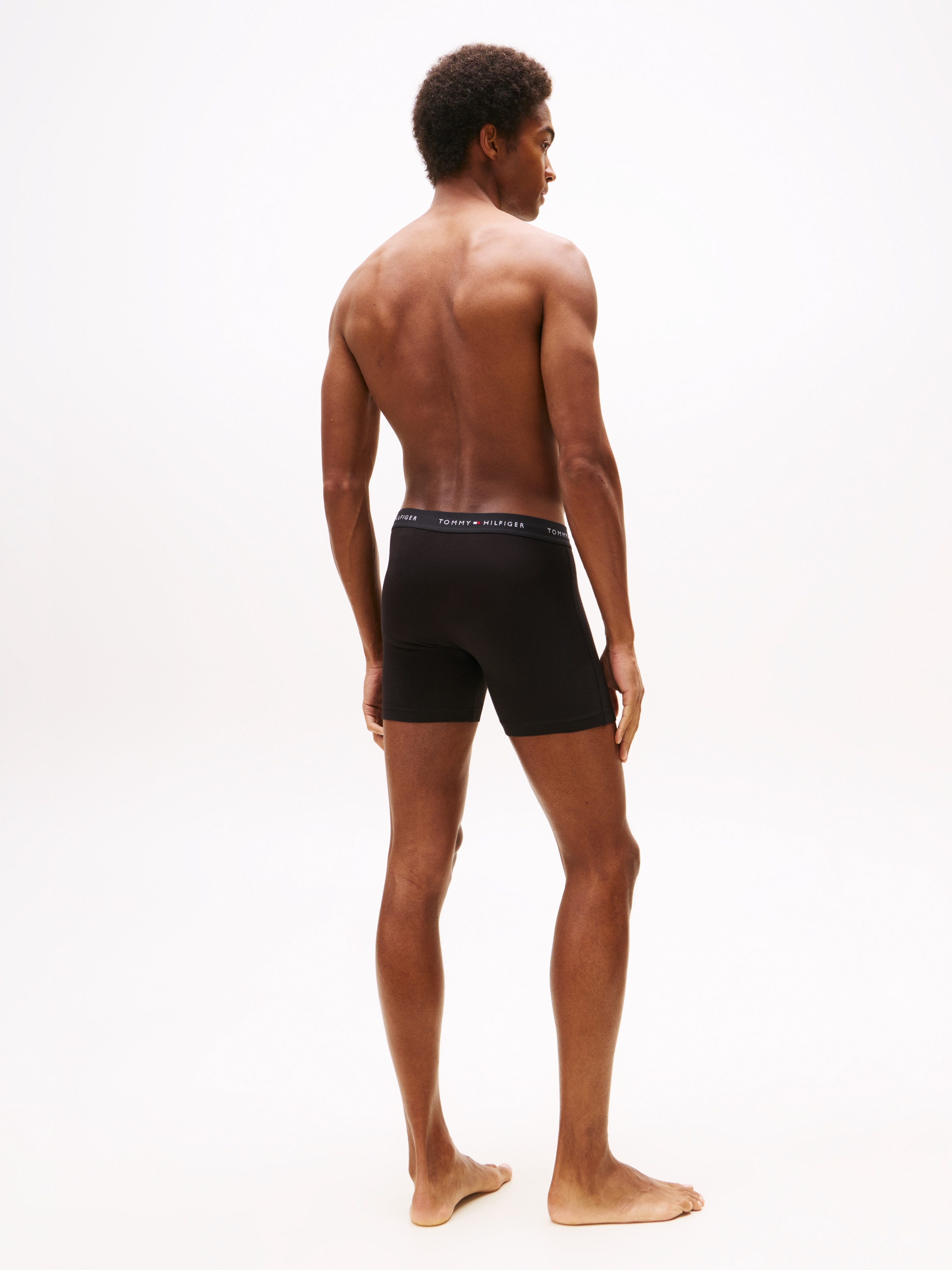 Tommy Hilfiger Underwear Boxershorts »3P BOXER BRIEF DTM«, (3 St.), mit langem Bein, elastischer Bund