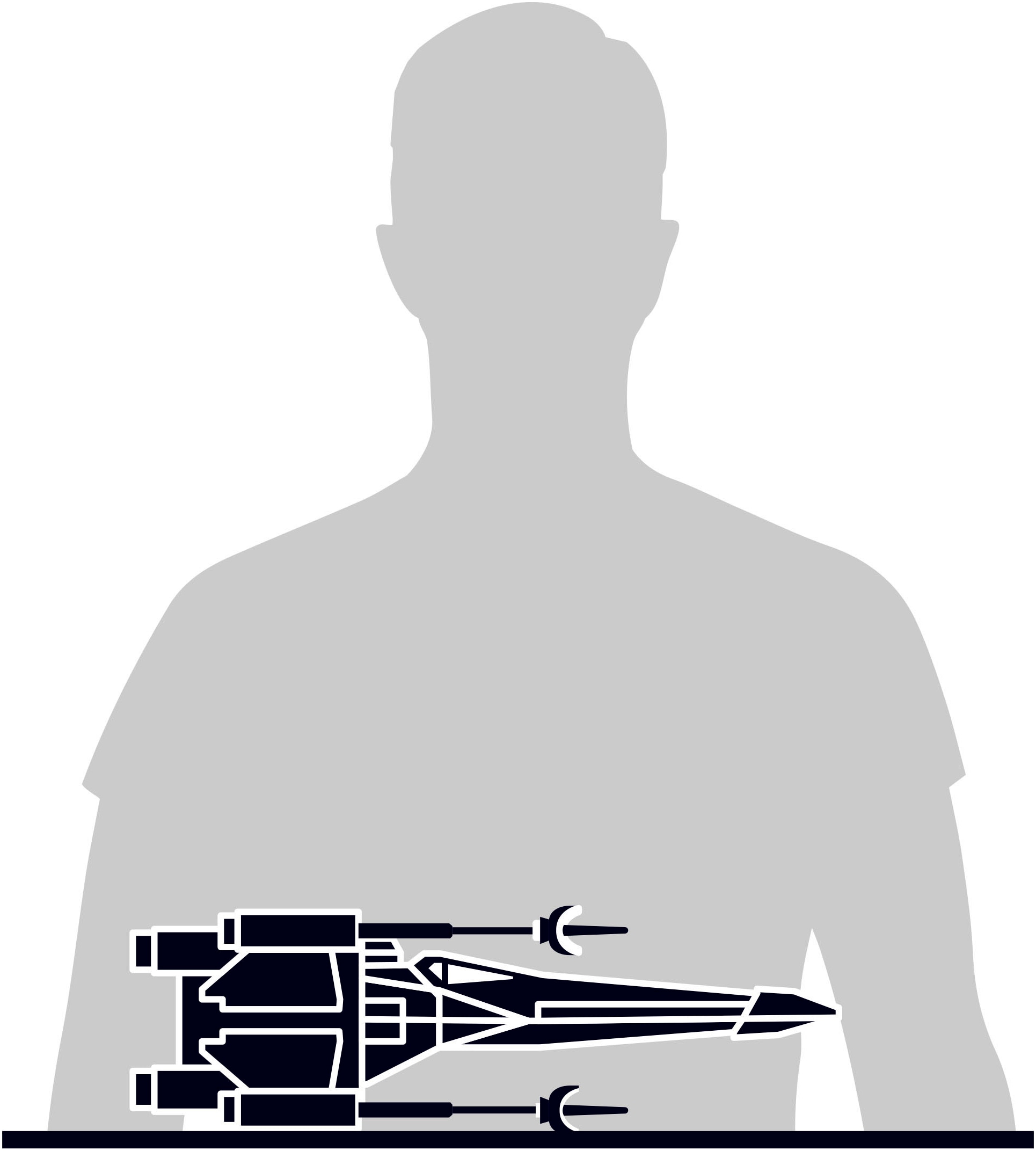 Spin Master 3D-Puzzle »4D Build - Star Wars - X-Wing Raumschiff«