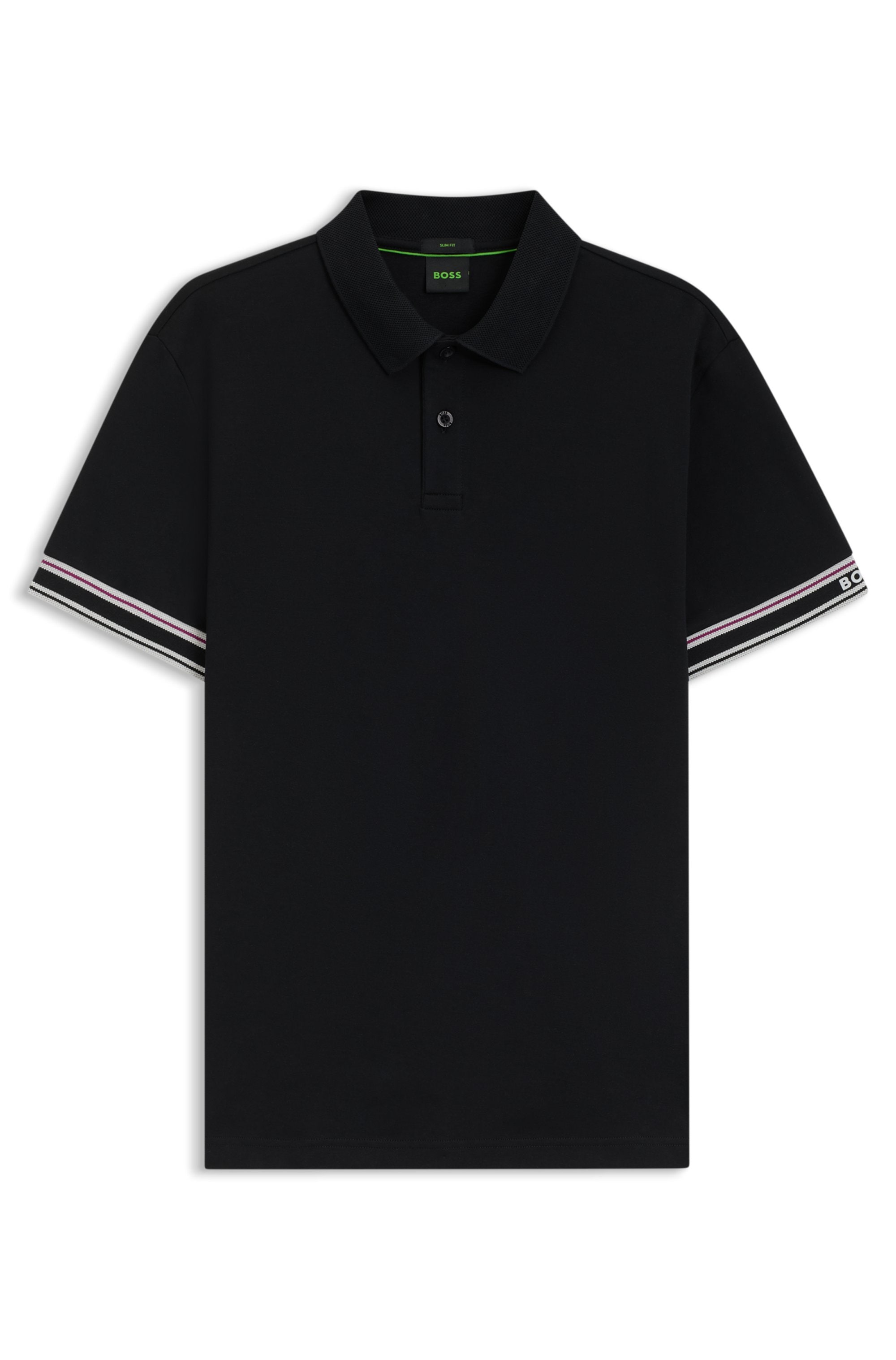 BOSS GREEN Poloshirt »Polo Zone«, mit Piqué-Streifen und einem Logo am Ärmel