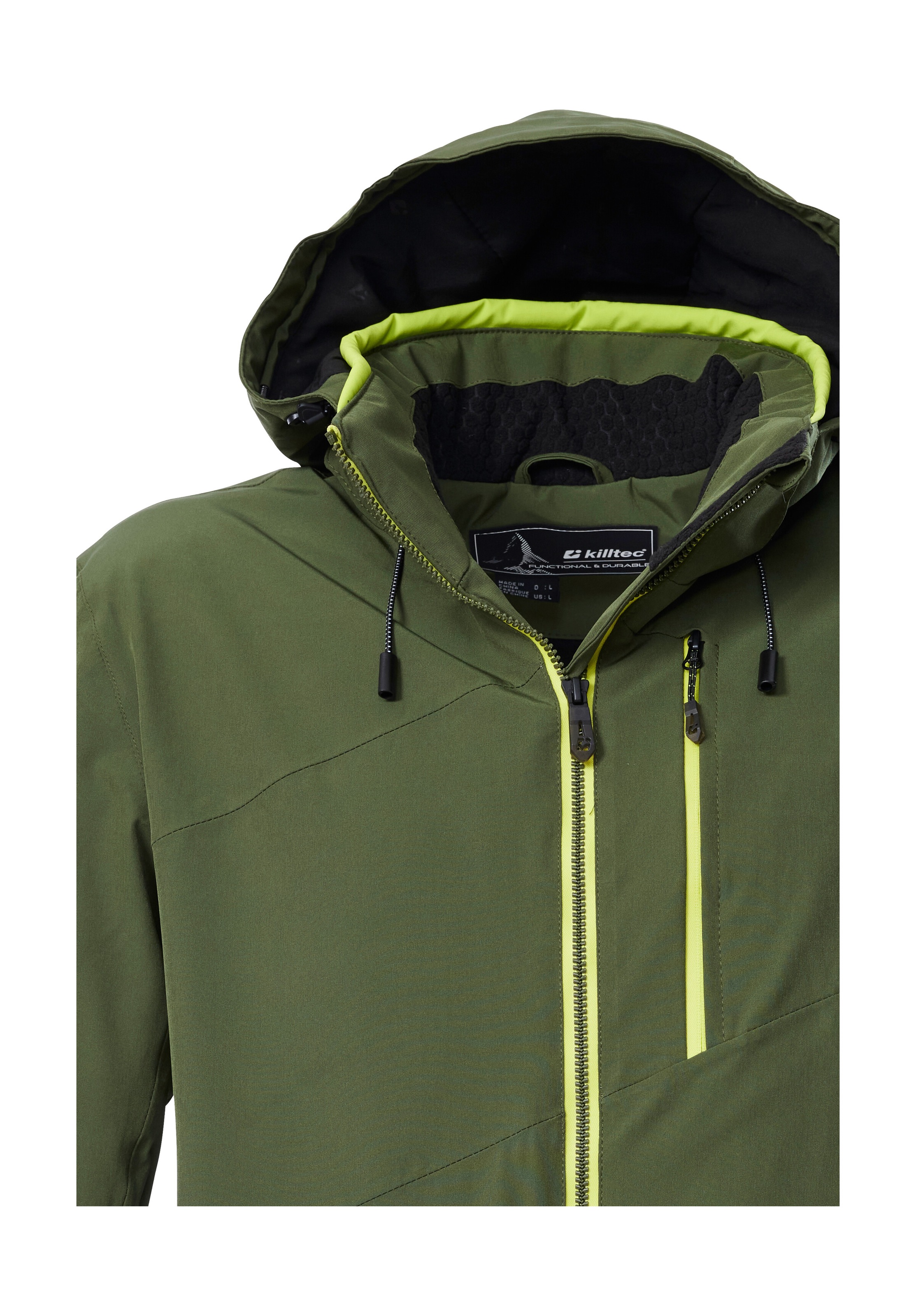 Killtec Skijacke »KSW 24 MN SKI JCKT«, Atmungsaktive, wasser- u. winddichte Funktionsjacke, abnehmbare Kapuze